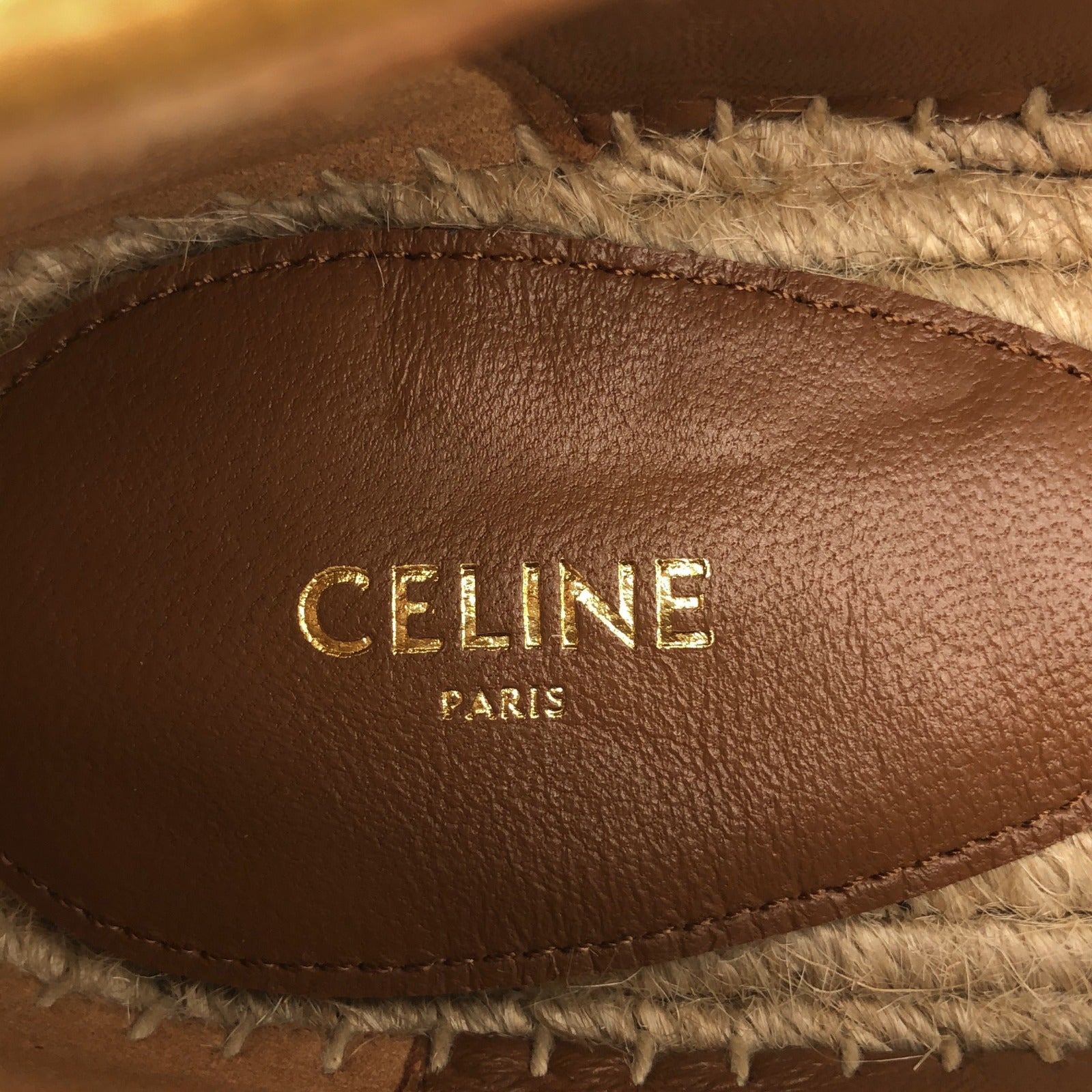 Celine Suede Slip-On Shoes Brown