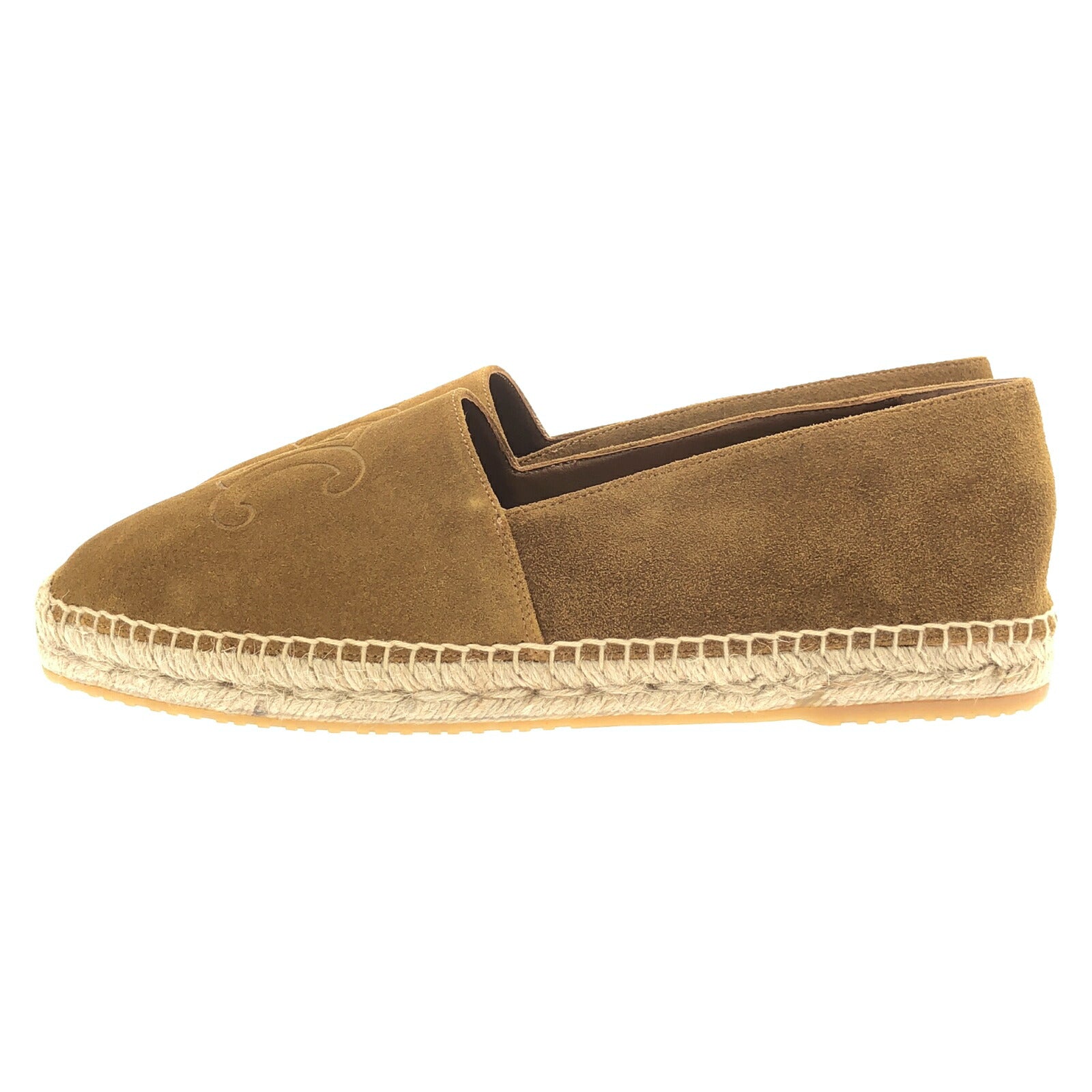 Celine Suede Slip-On Shoes Brown