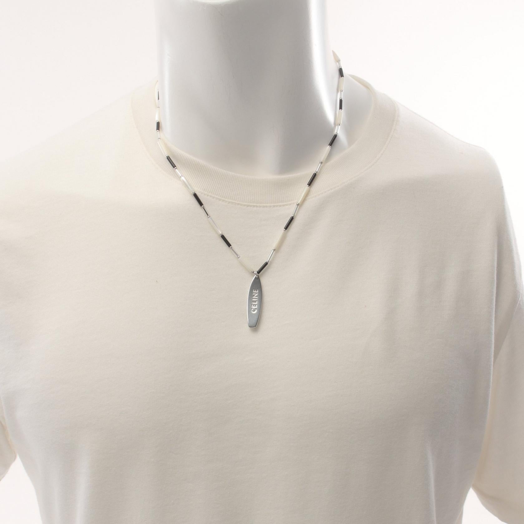 Celine Monochrome Surf Necklace Stainless Steel