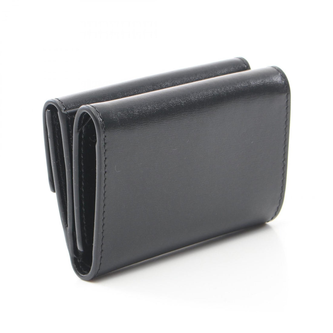 Jil Sander Leather Tri-Fold Wallet Black