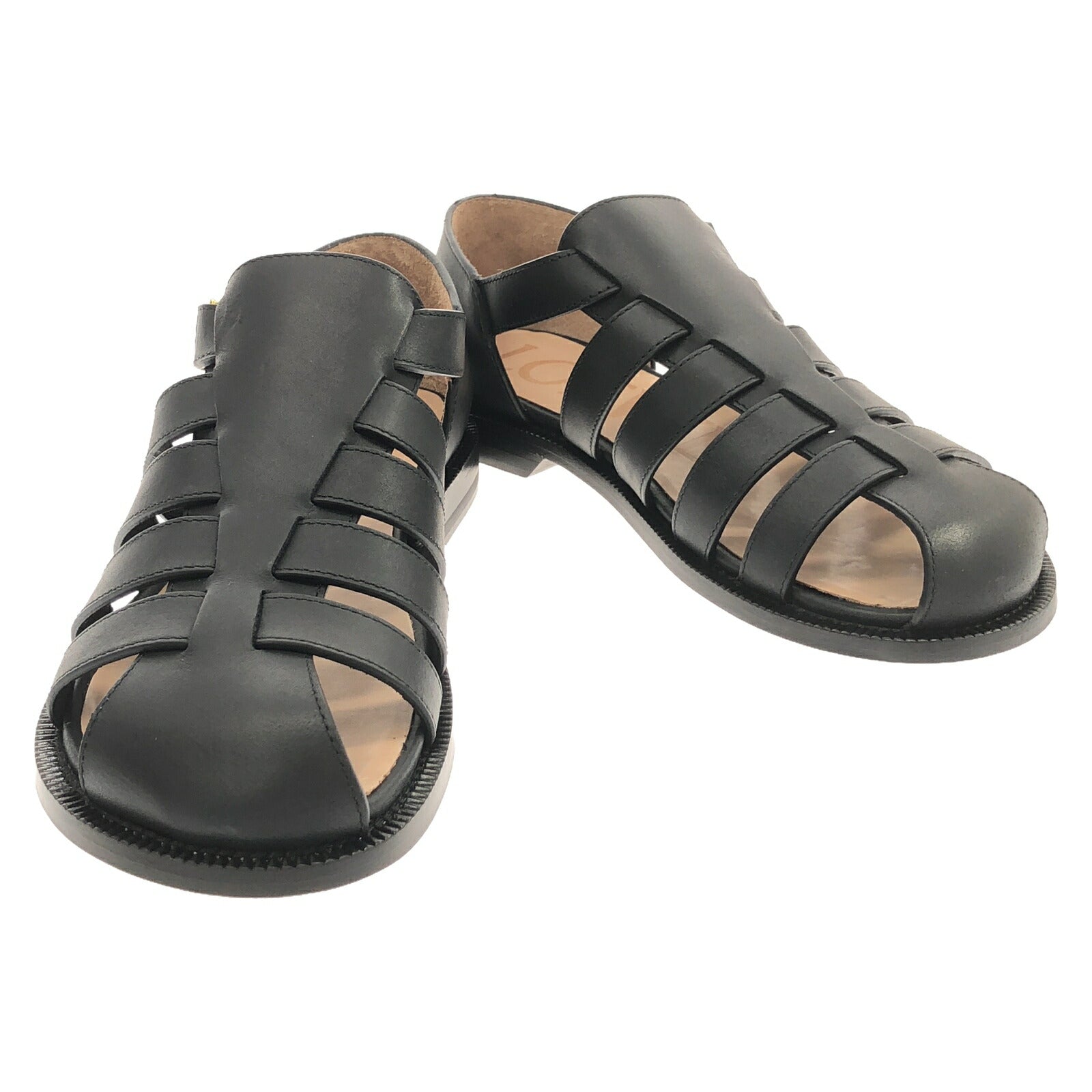 Loewe Leather Sandals Black