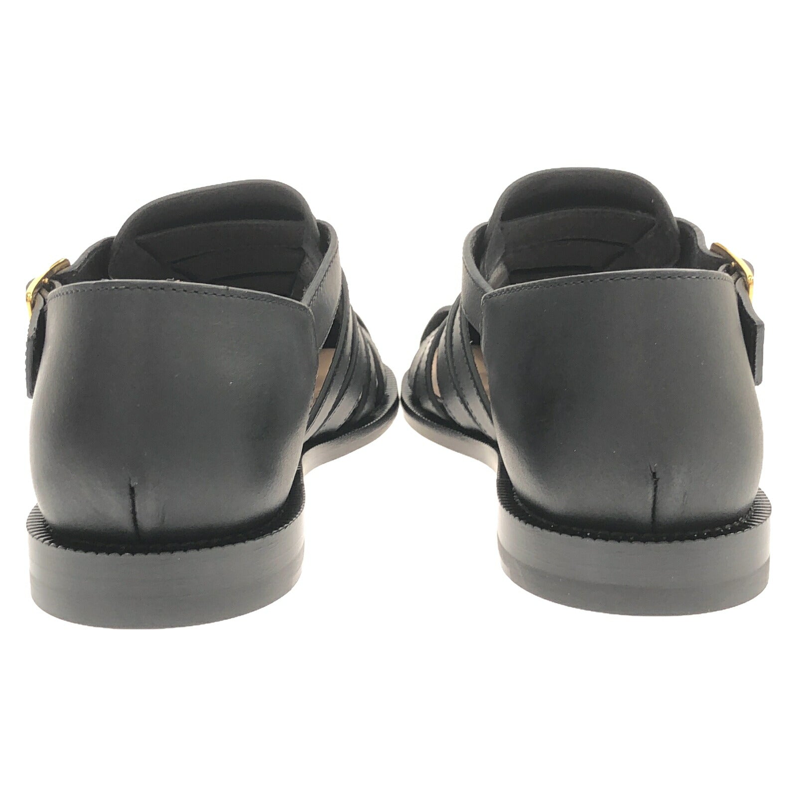 Loewe Leather Sandals Black