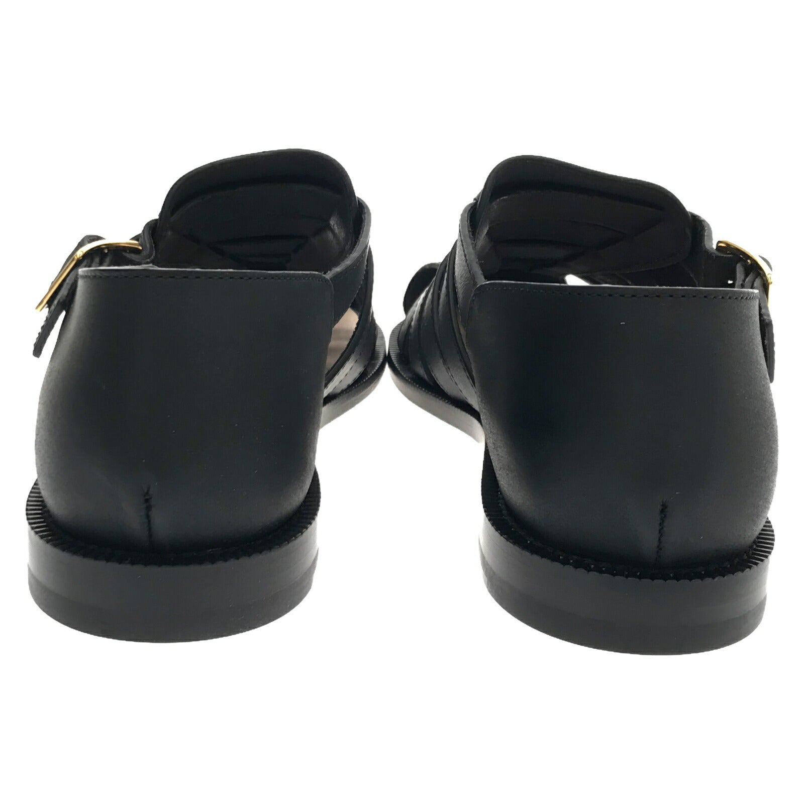 Loewe Leather Sandals Black