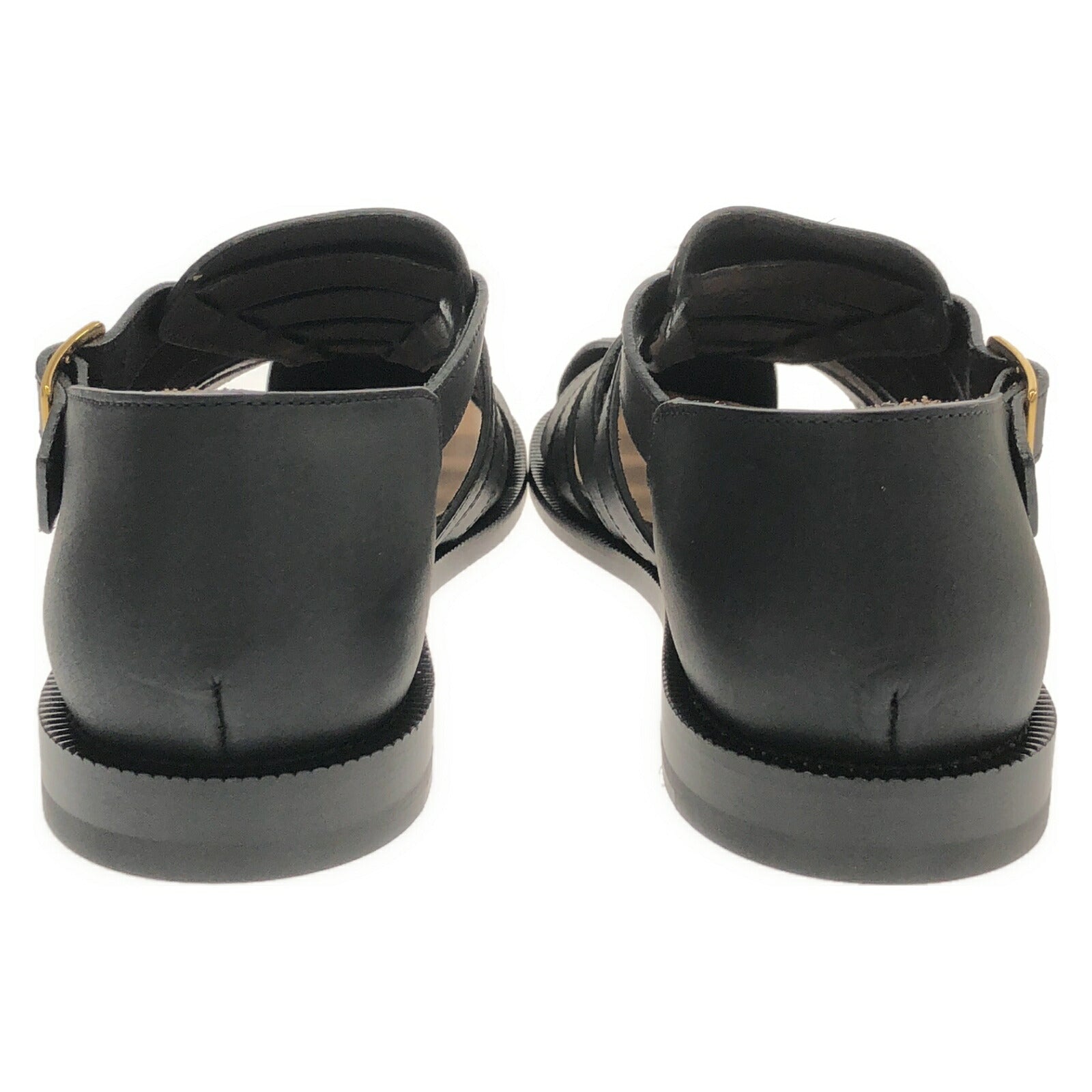 Loewe Leather Sandals Black Women