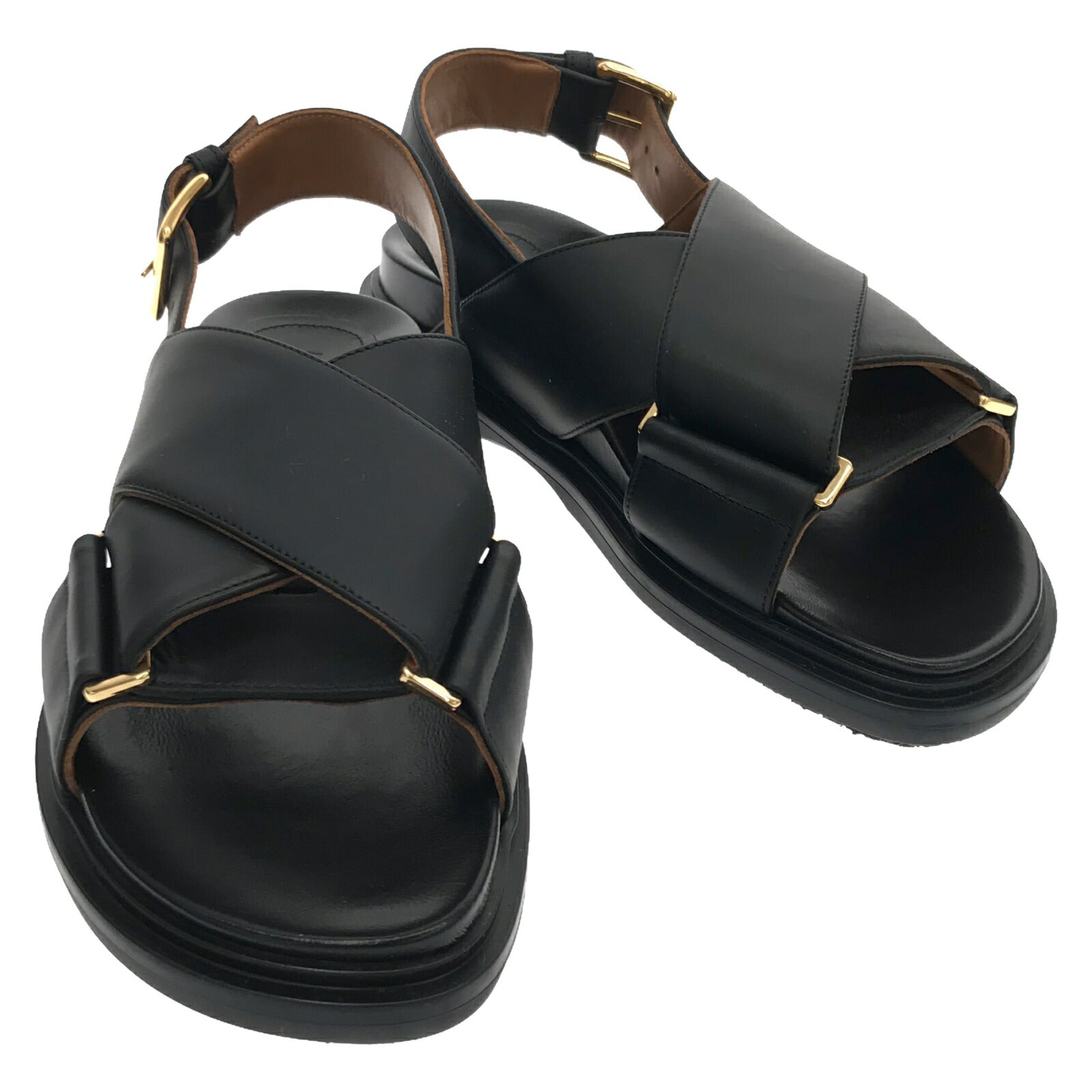 Marni Women's Calf Leather Sandals Black