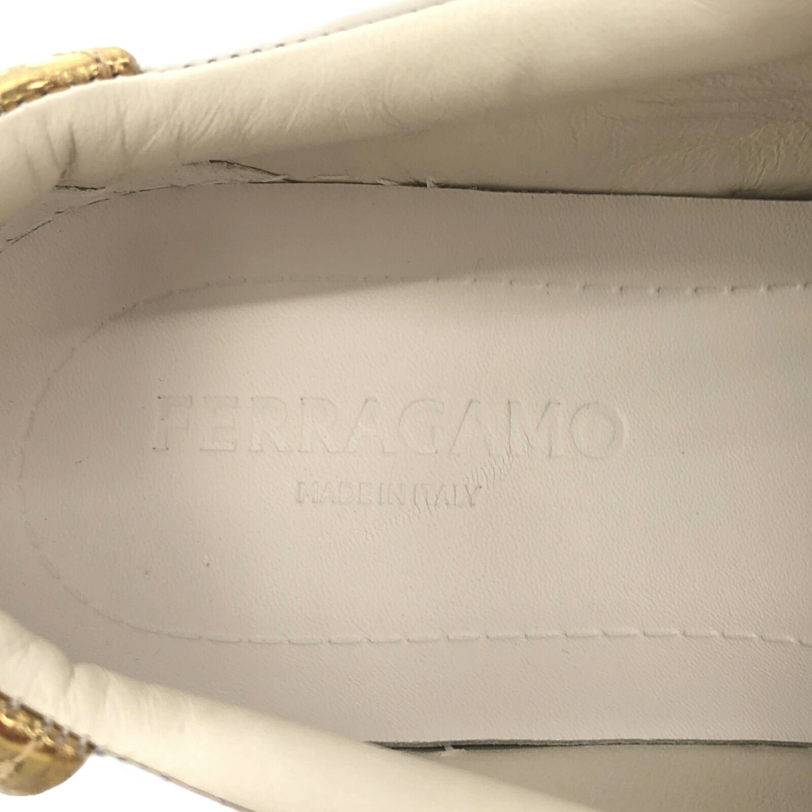 Salvatore Ferragamo Leather Sneakers White