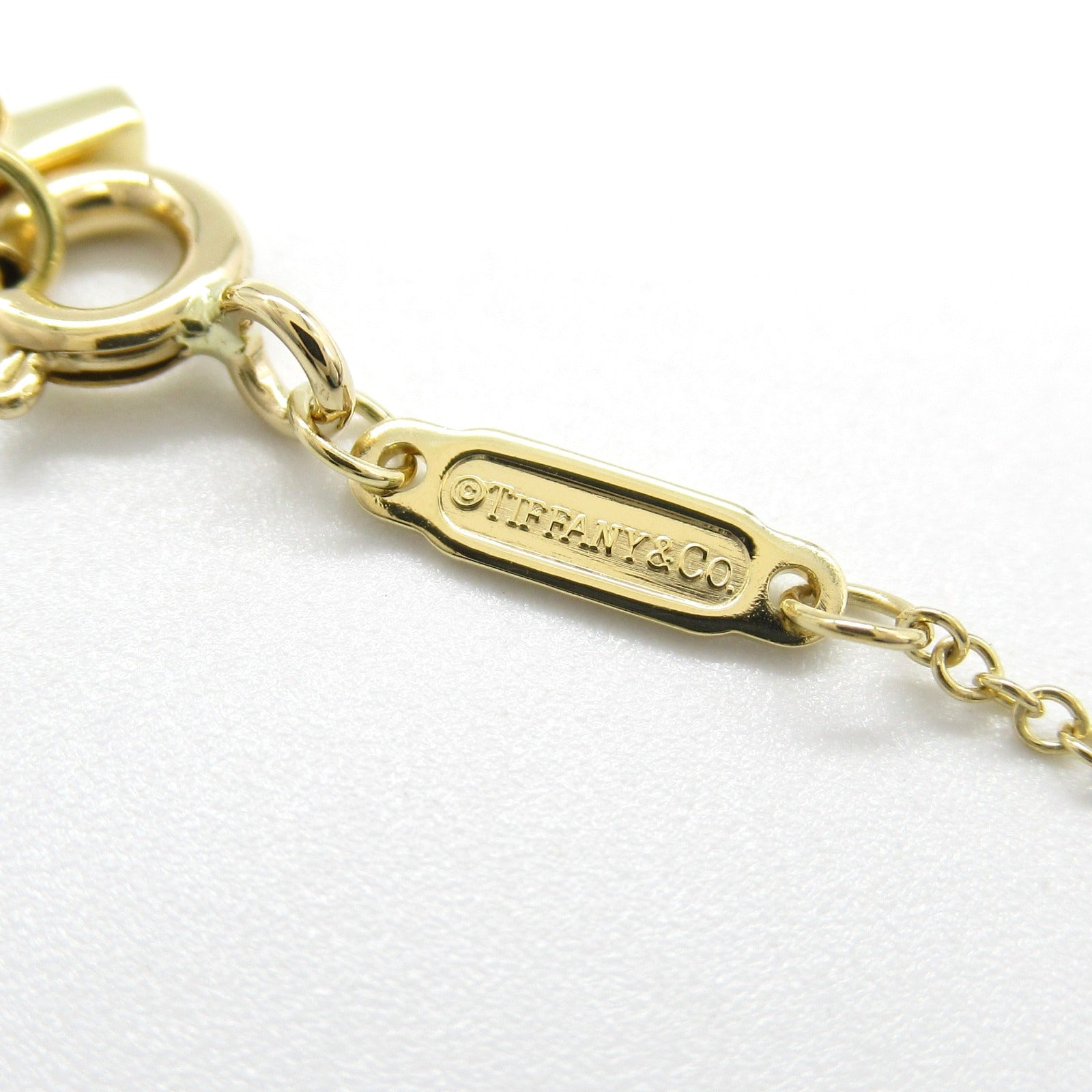 Tiffany & Co T Smile Small Necklace K18 Gold