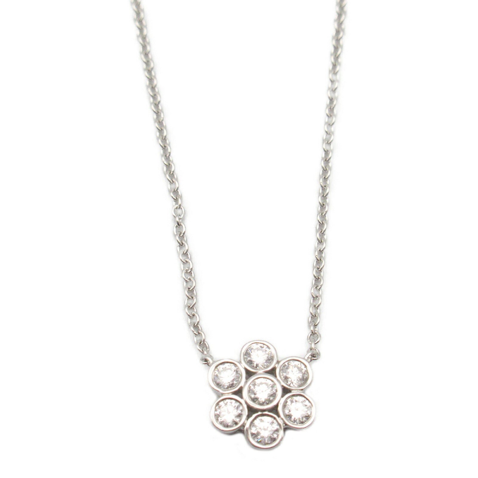 Tiffany & Co Garden Flower Diamond Necklace Platinum