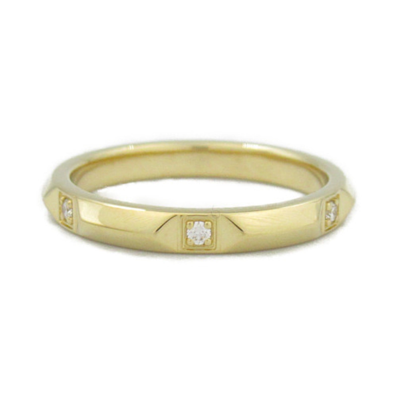 Tiffany & Co True Band 6P Diamond Ring K18 YG