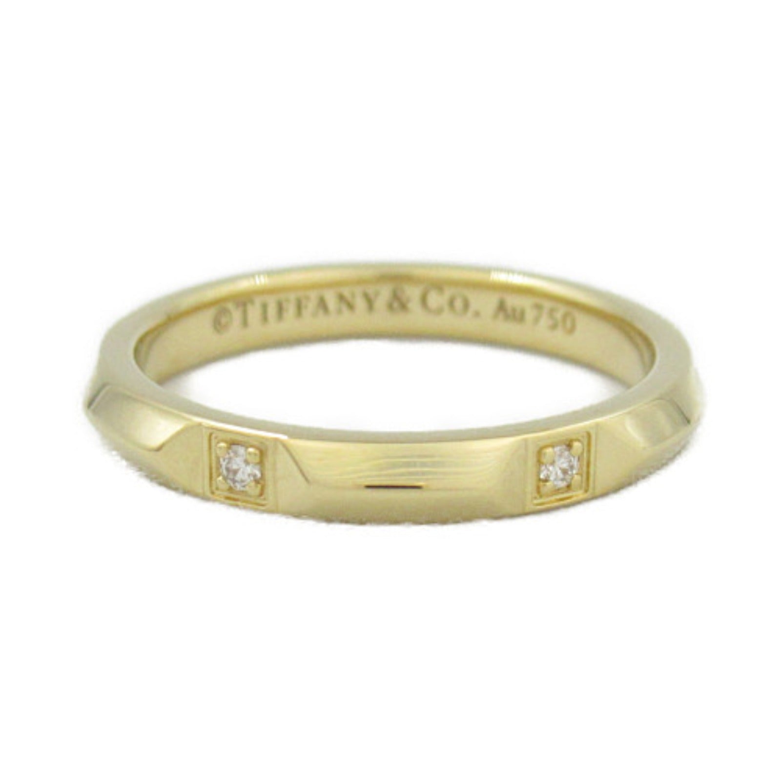 Tiffany & Co True Band 6P Diamond Ring K18 YG