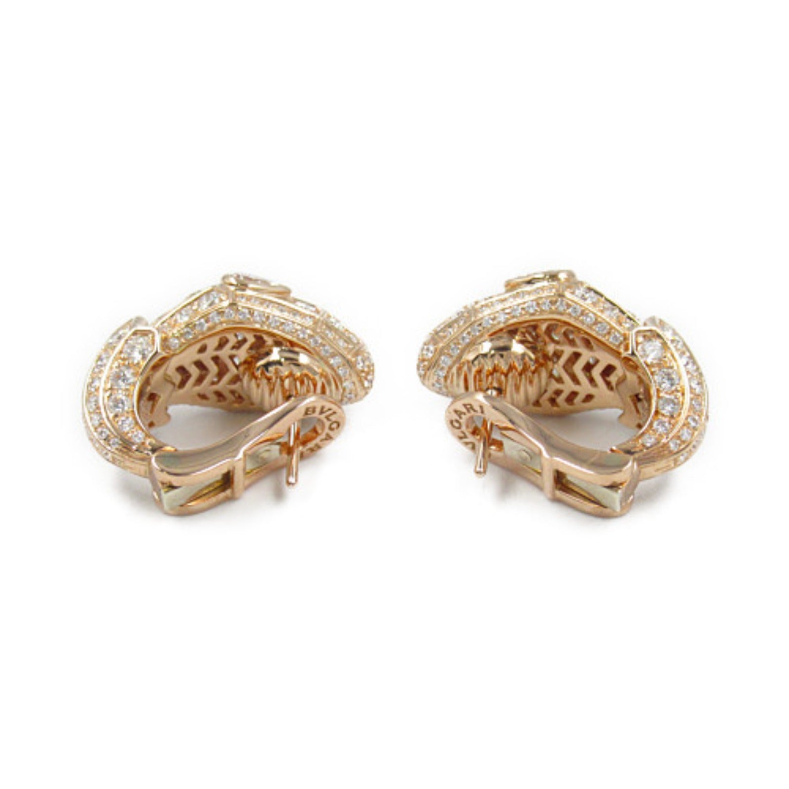 Bvlgari Serpenti Diamond Earrings K18PG