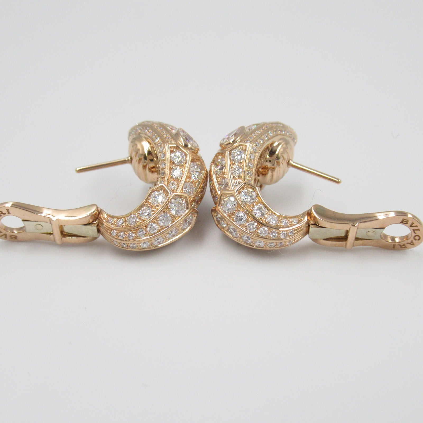 Bvlgari Serpenti Diamond Earrings K18PG