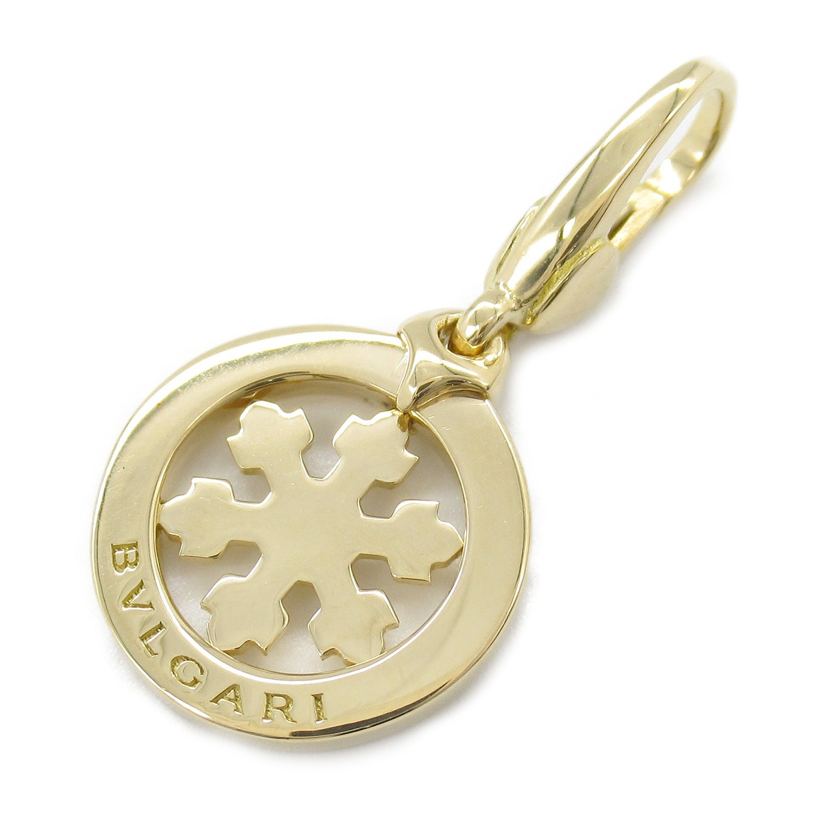 Bvlgari Tondo Snow Charm Pendant K18 Gold