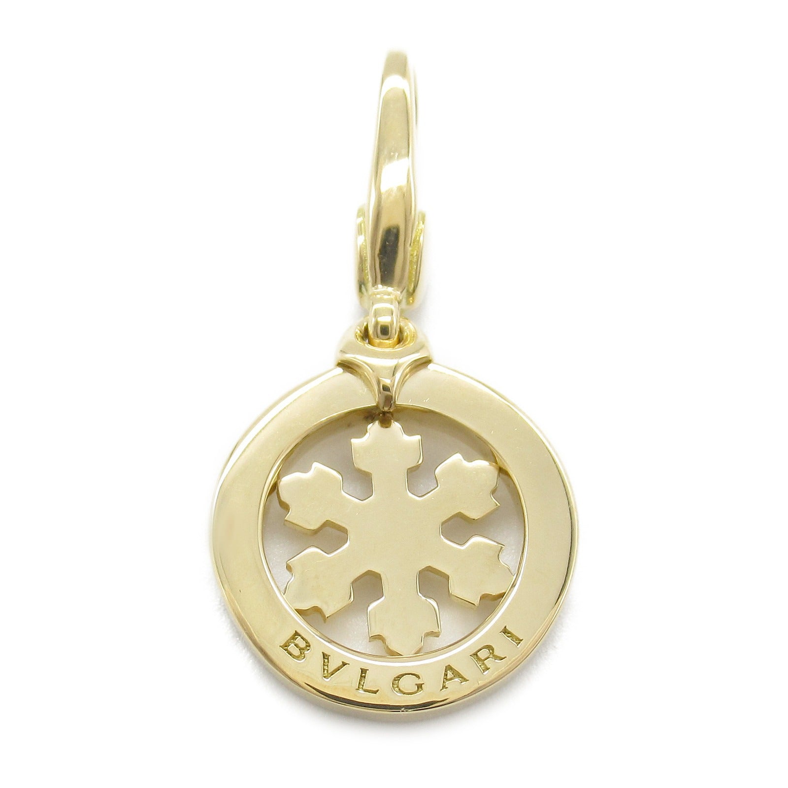 Bvlgari Tondo Snow Charm Pendant K18 Gold