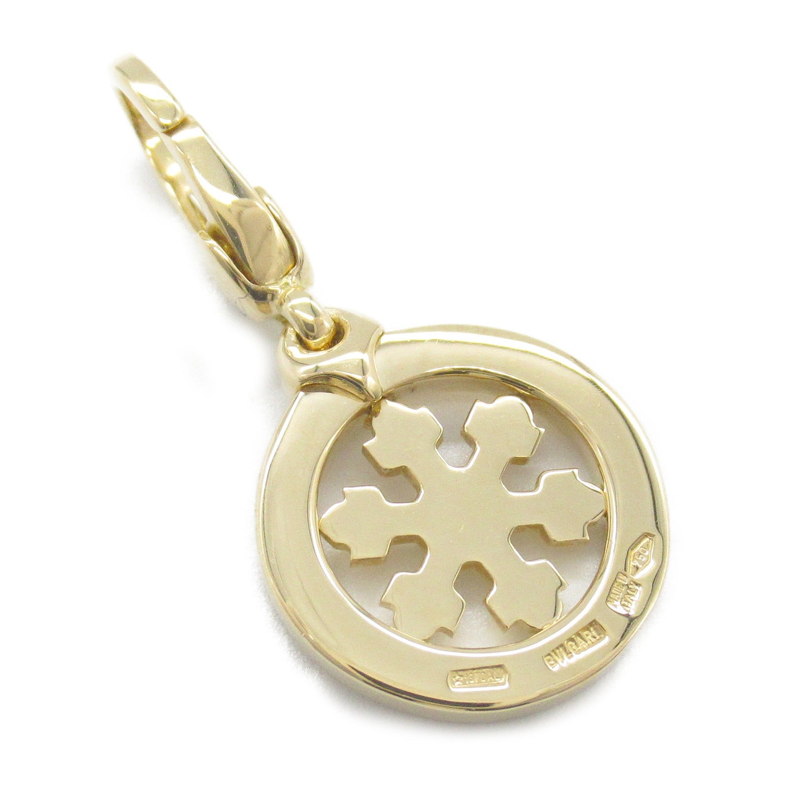 Bvlgari Tondo Snow Charm Pendant K18 Gold