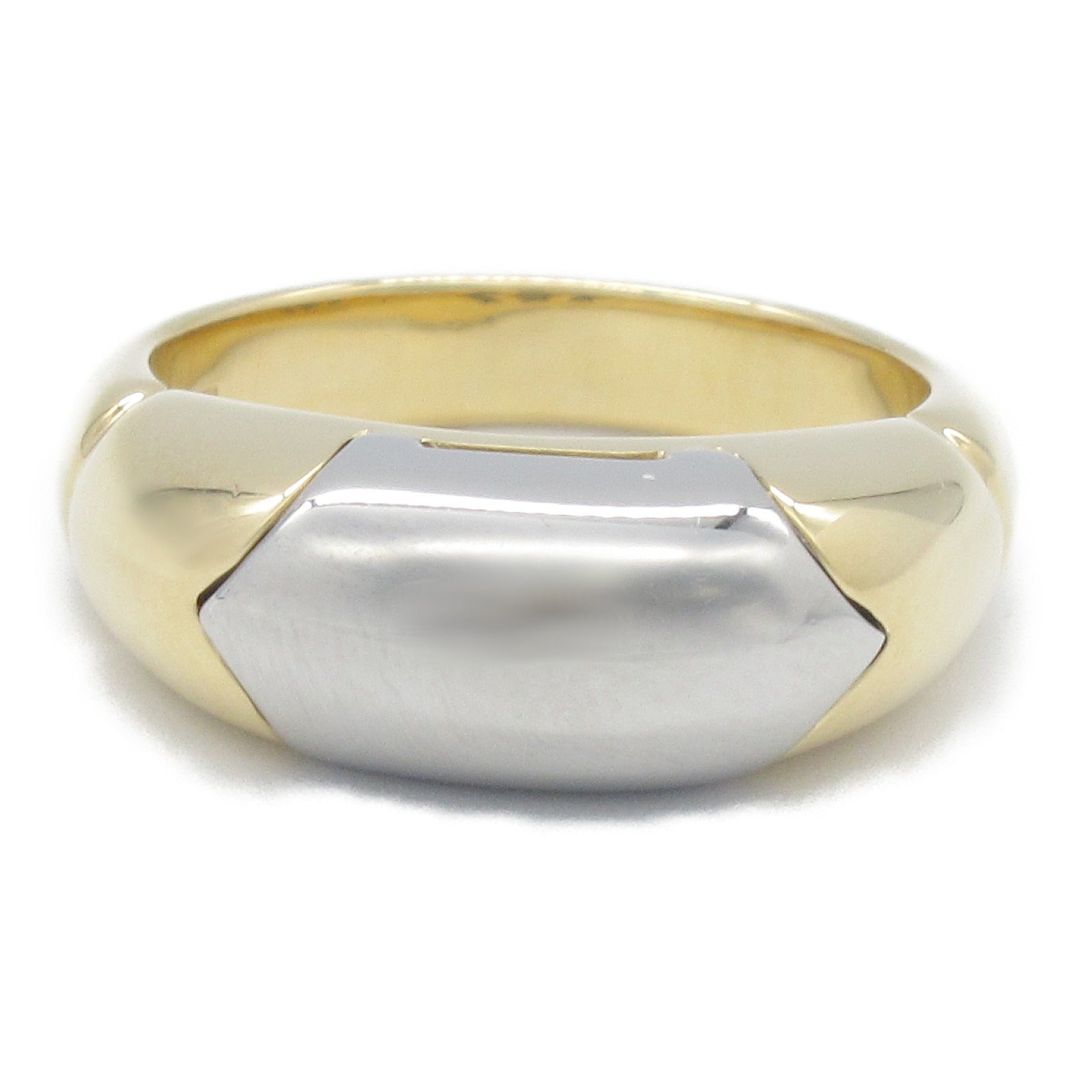 Bvlgari K18 Yellow Gold Stainless Steel Ring