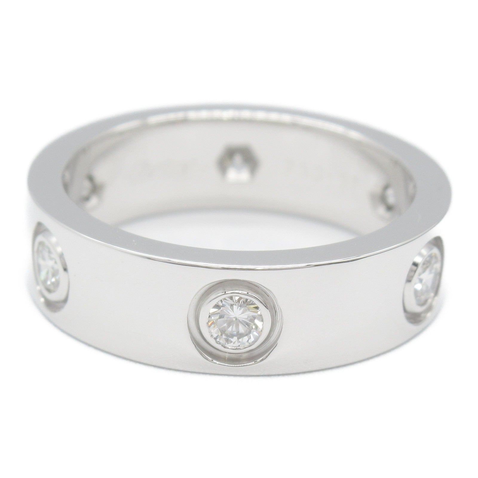 Cartier Love Ring 6PD K18WG Diamond