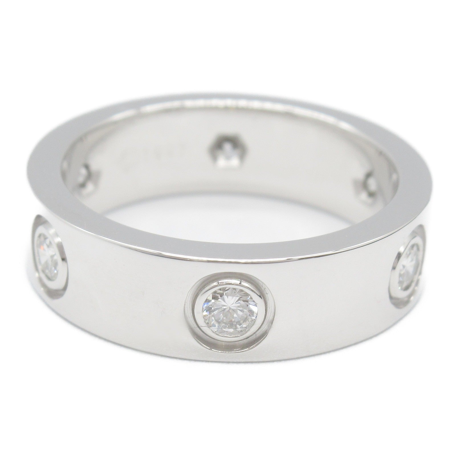 Cartier Love Ring 6PD K18WG Diamond