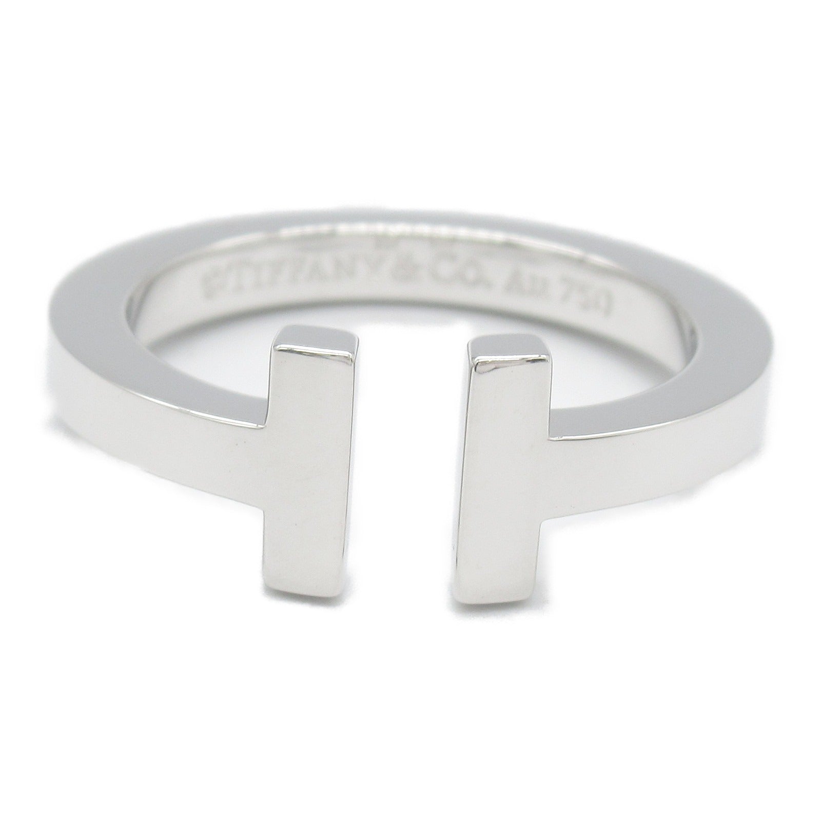 Tiffany & Co T Square Ring K18WG White Gold