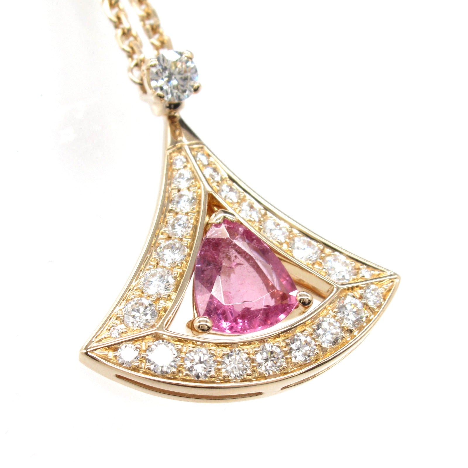 Bvlgari Diva Dream Necklace K18PG Diamond Pink Tourmaline