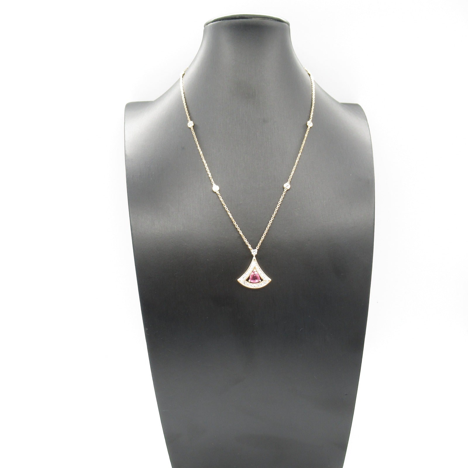 Bvlgari Diva Dream Necklace K18PG Diamond Pink Tourmaline