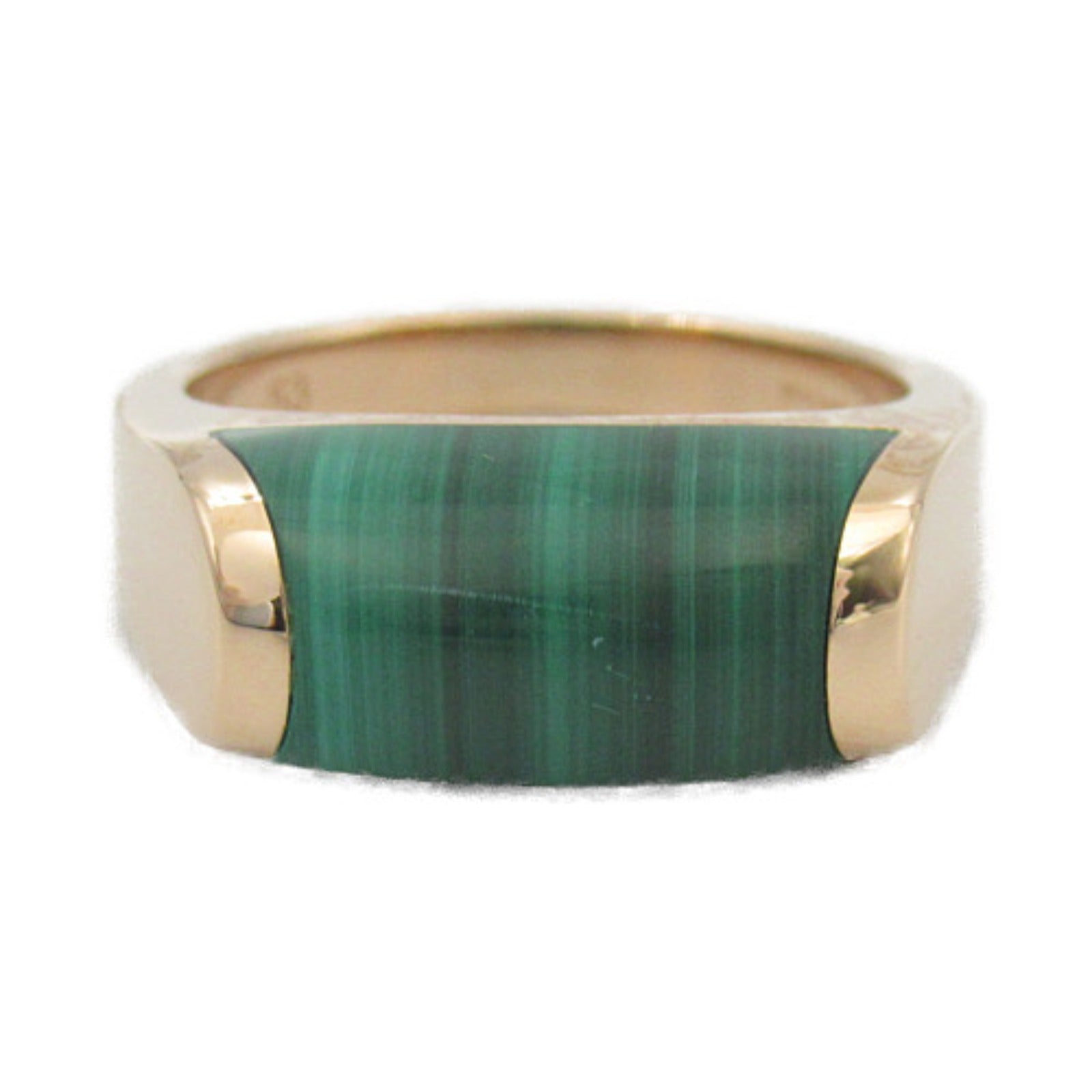 Bvlgari Malachite K18PG Pink Gold Ring