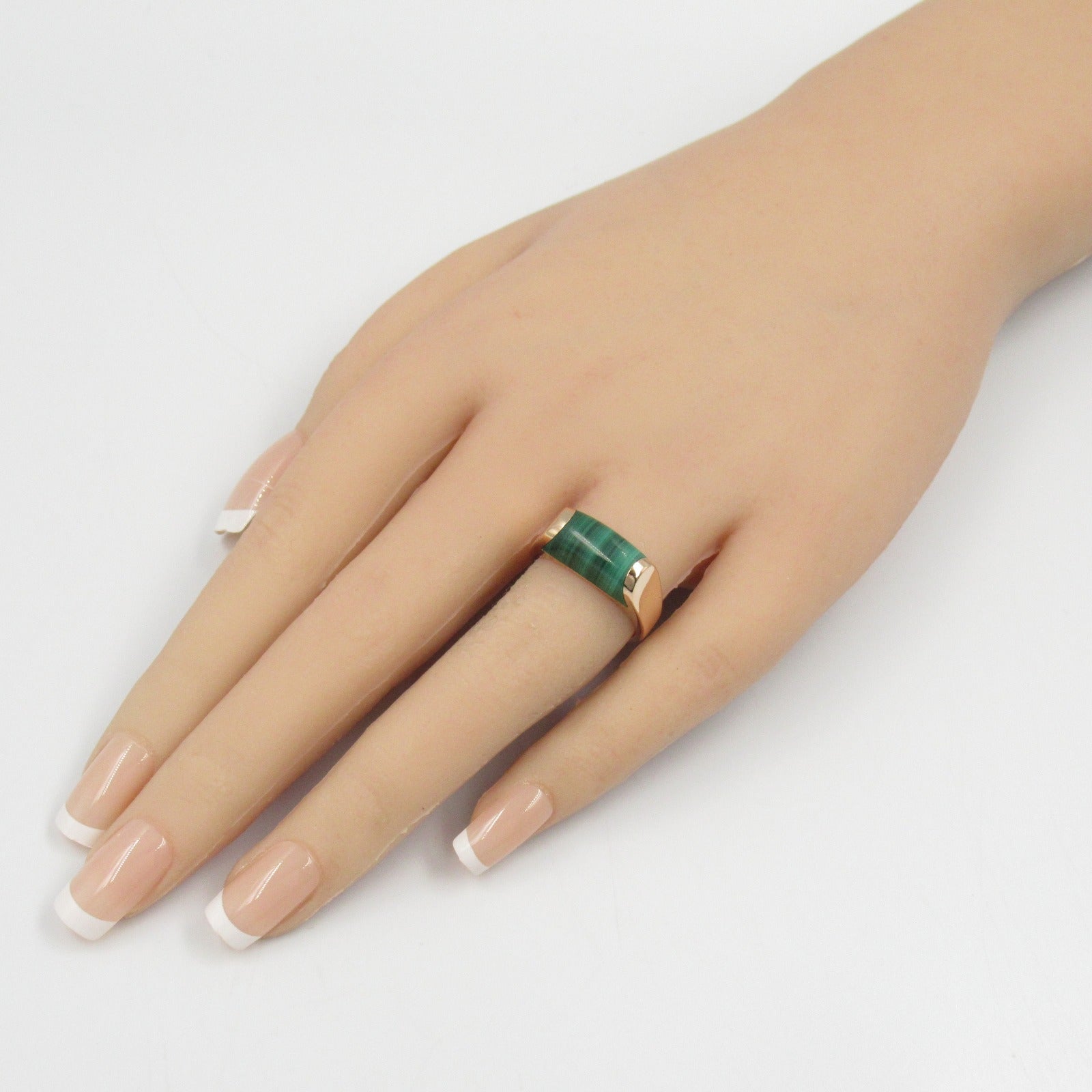 Bvlgari Malachite K18PG Pink Gold Ring