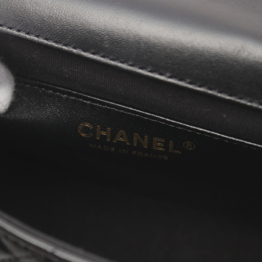 Chanel Leather Matelasse Shoulder Bag Black