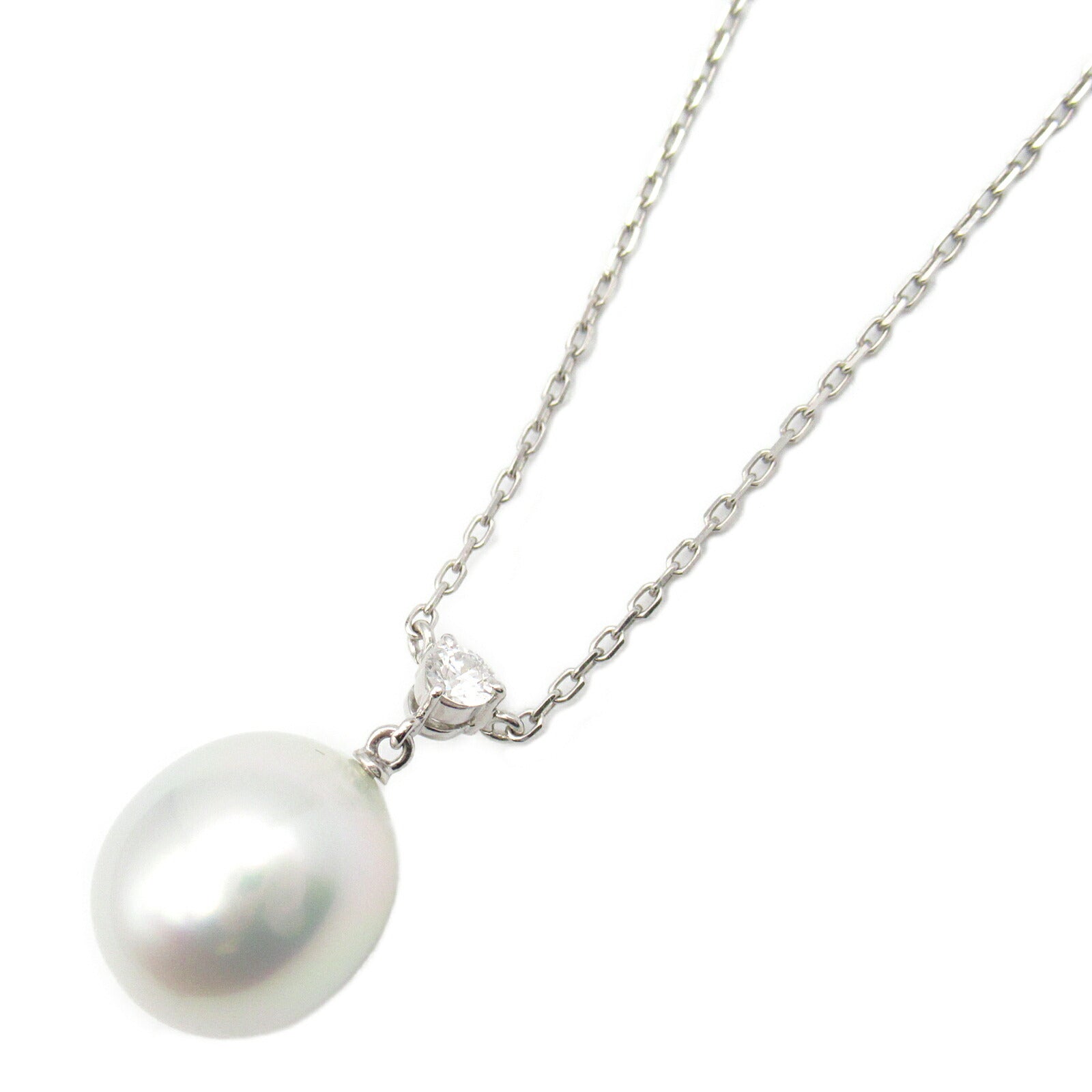 K18WG White Gold Pearl Necklace Jewelry