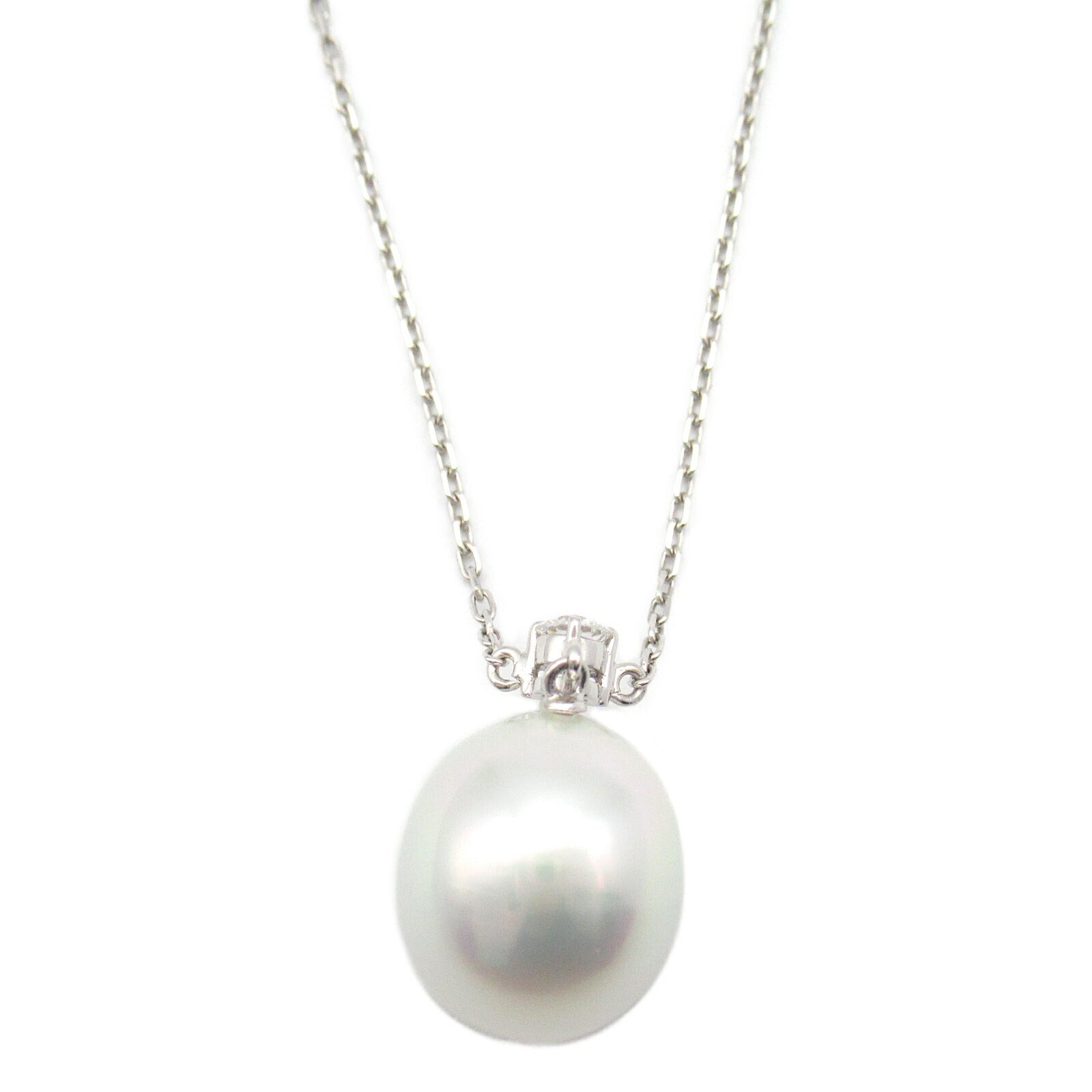 K18WG White Gold Pearl Necklace Jewelry