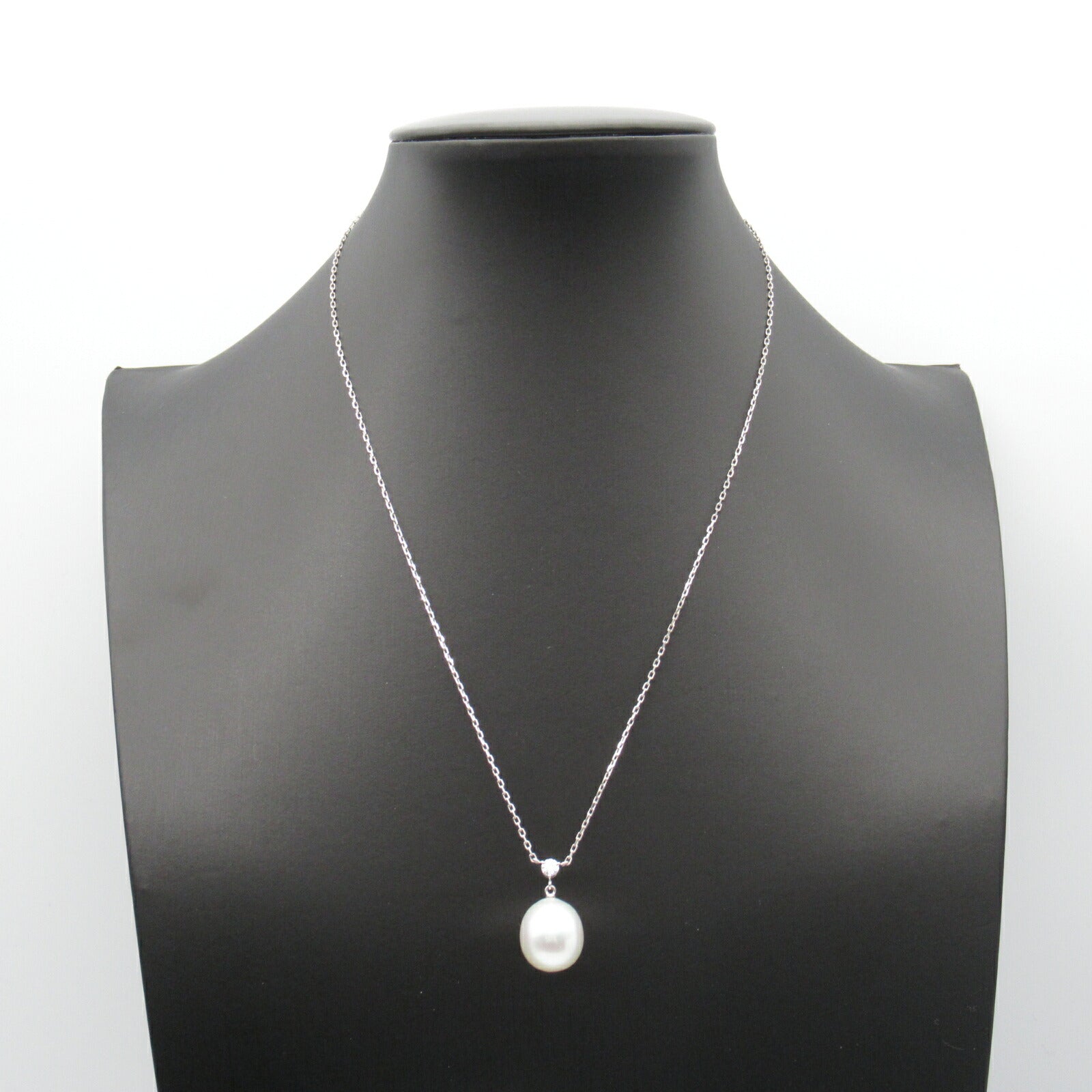 K18WG White Gold Pearl Necklace Jewelry