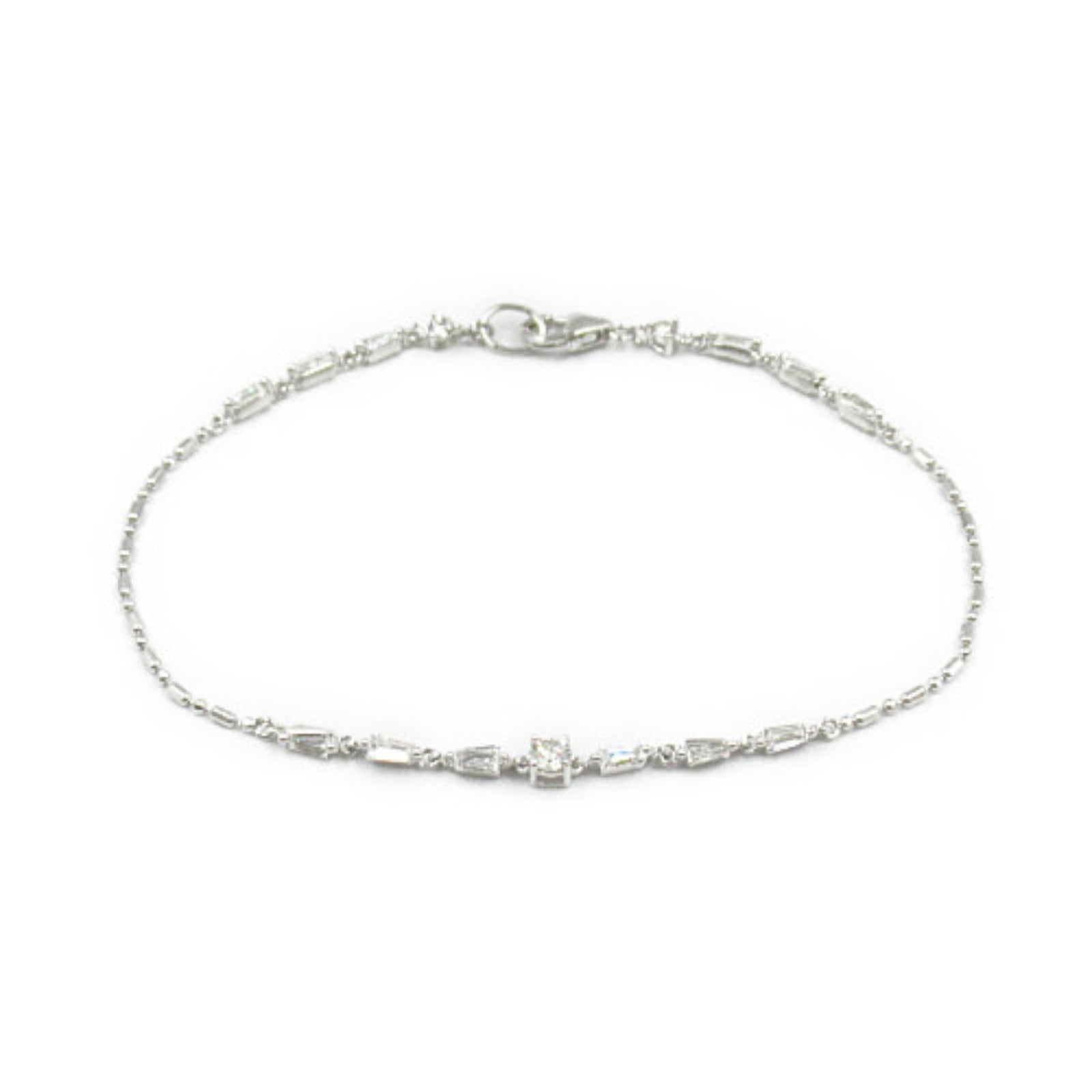 K18WG White Gold Diamond Bracelet Jewelry