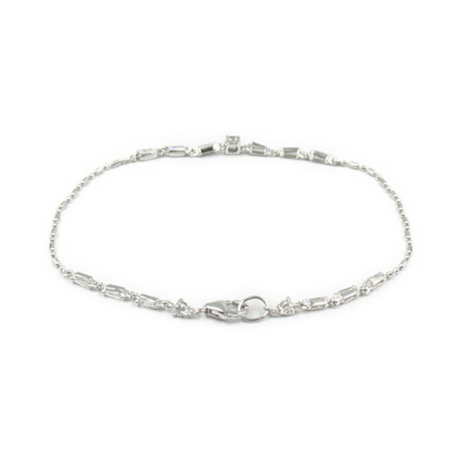 K18WG White Gold Diamond Bracelet Jewelry