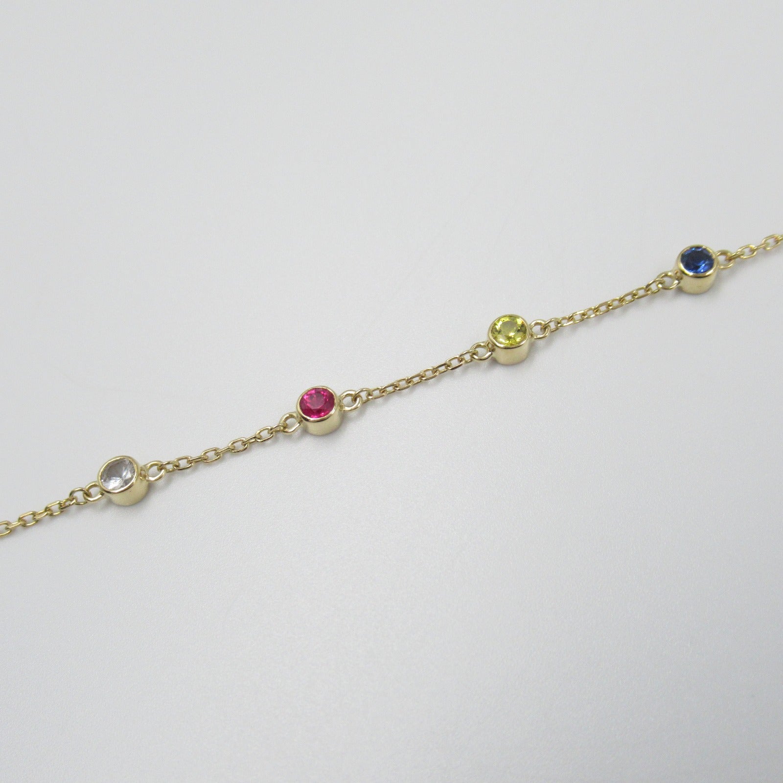 K18 Yellow Gold Multi-Color Bracelet