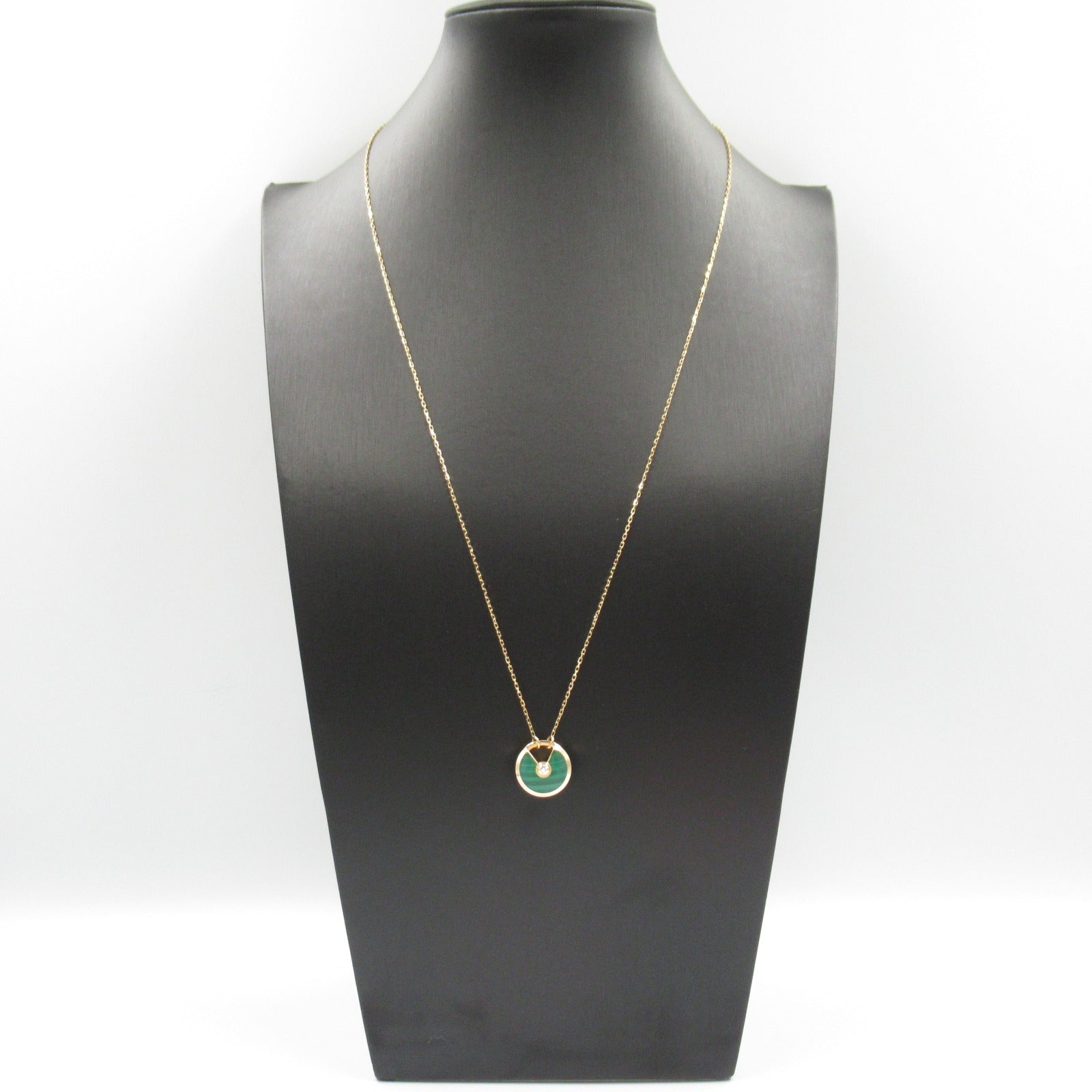 Cartier Amulette Malachite Necklace K18PG Diamond