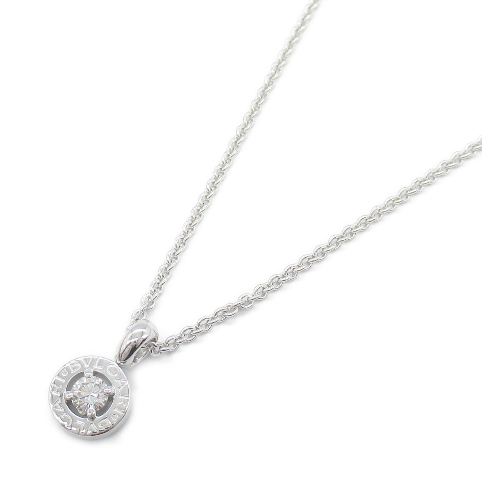 Bvlgari Diamond Necklace K18WG White Gold