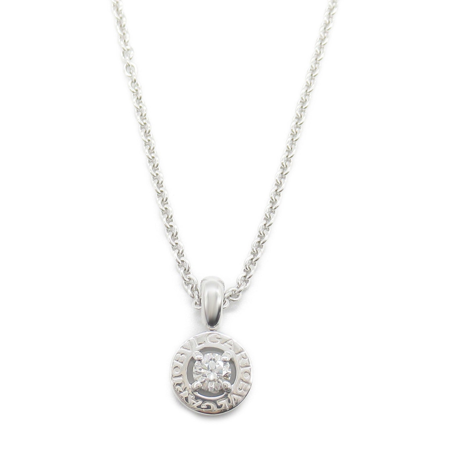 Bvlgari Diamond Necklace K18WG White Gold