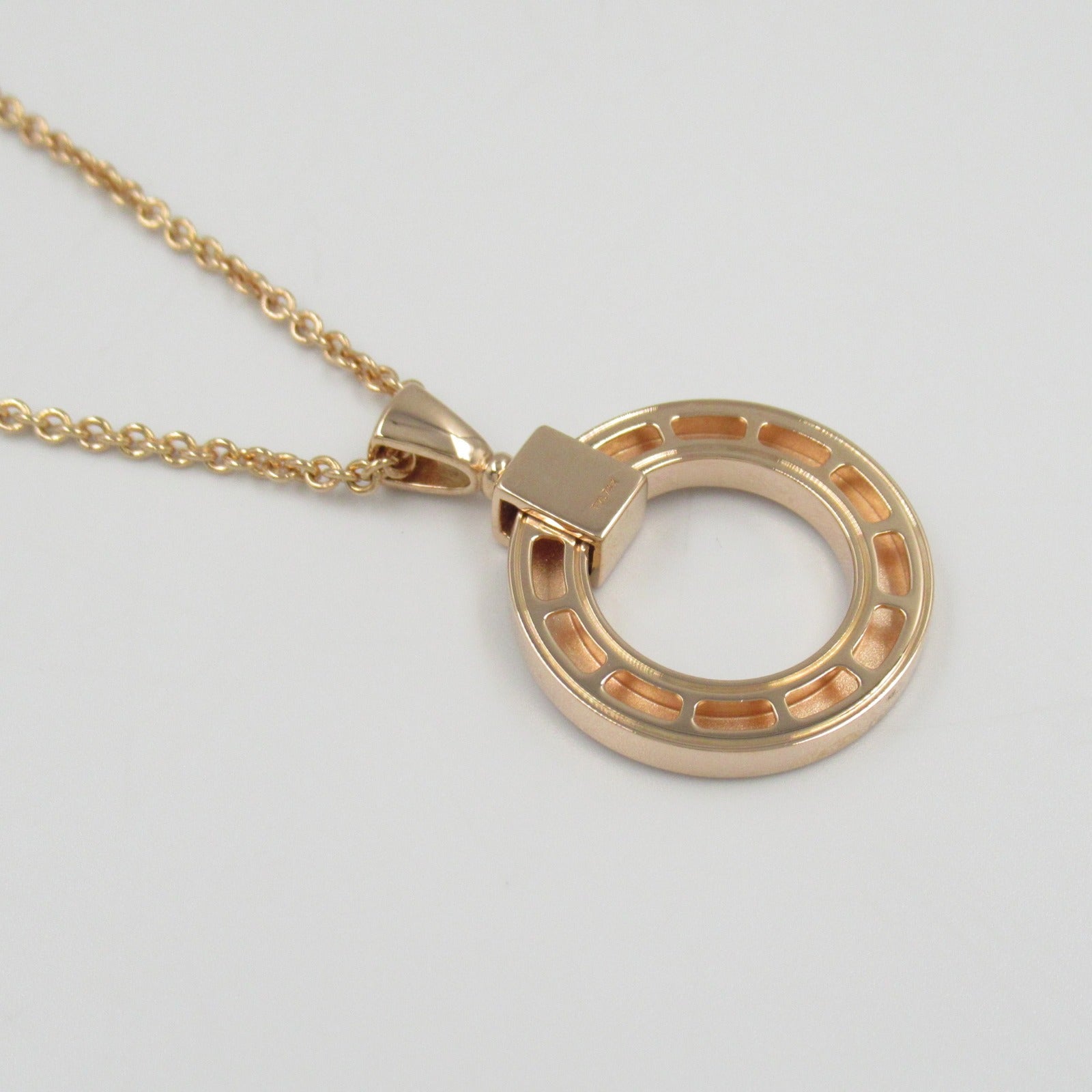 Bvlgari Diamond Necklace K18PG Pink Gold