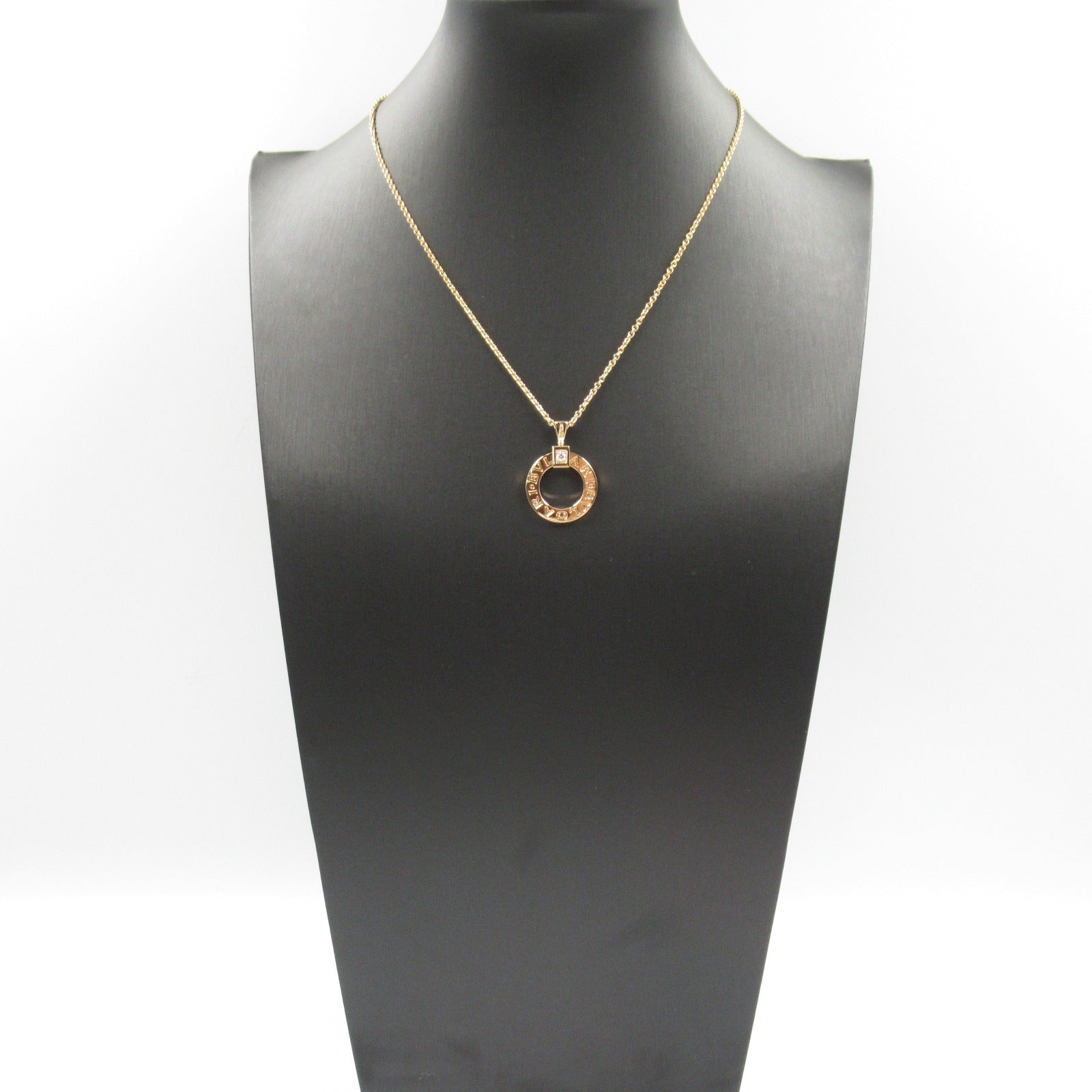 Bvlgari Diamond Necklace K18PG Pink Gold