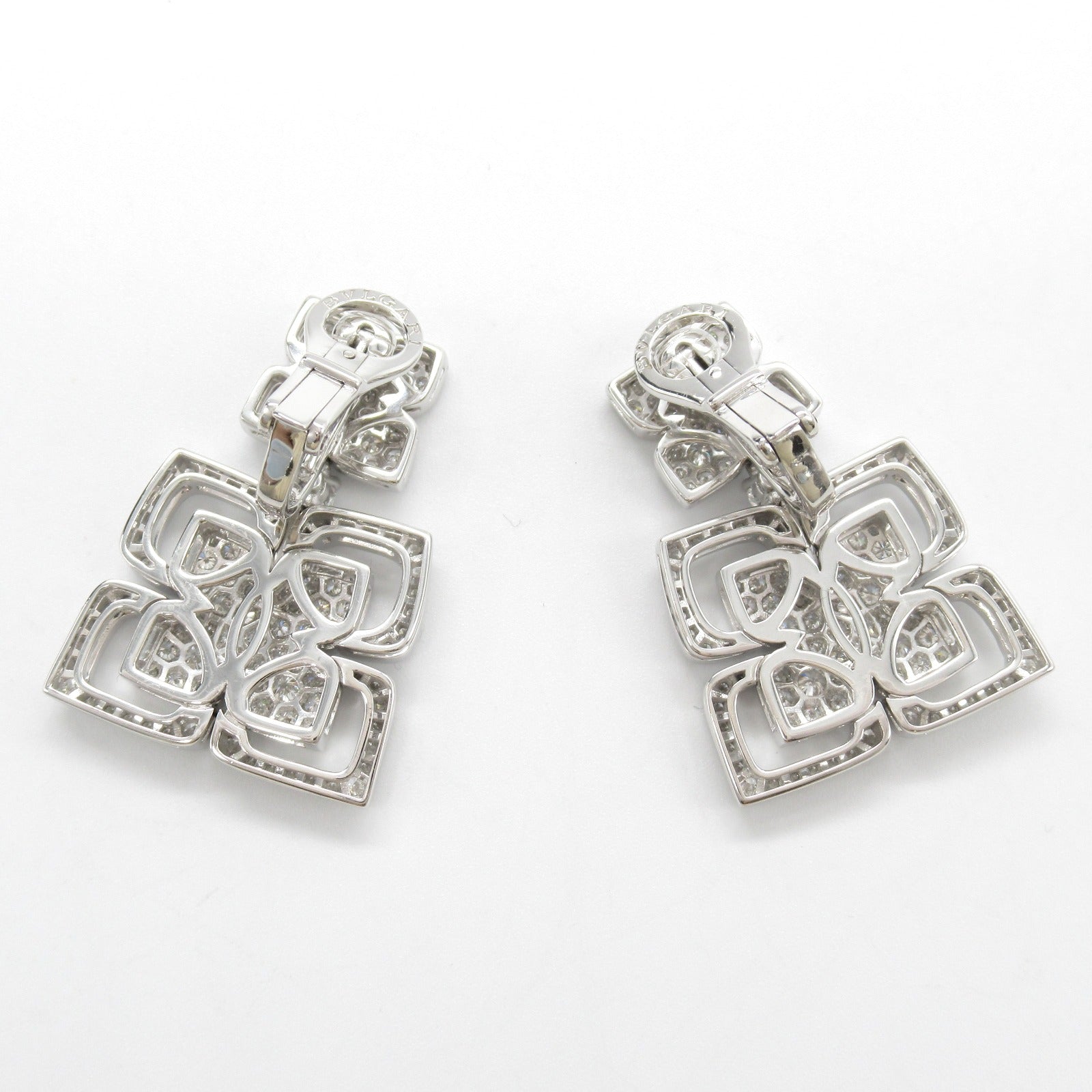 Bvlgari Diamond Earrings K18WG White Gold