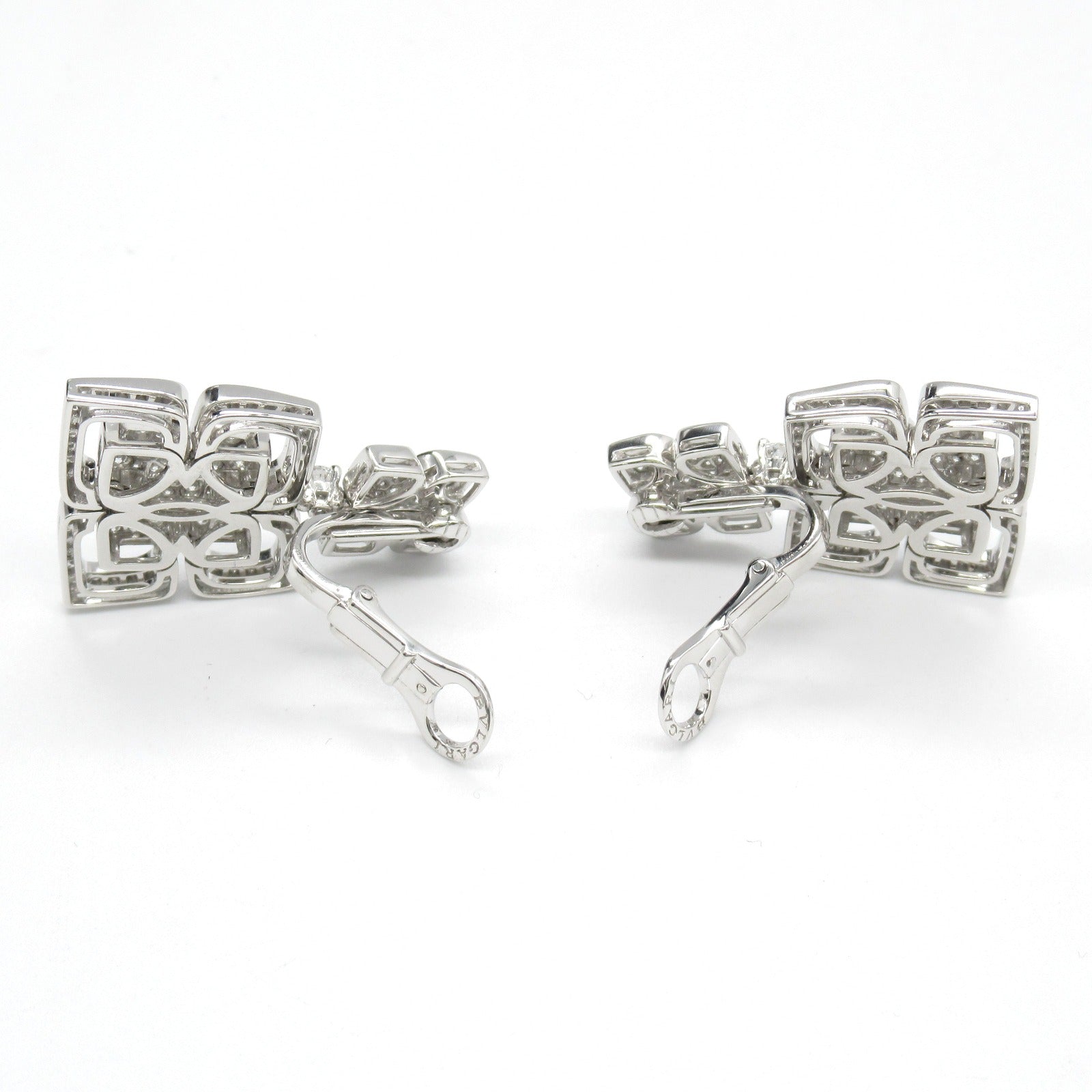 Bvlgari Diamond Earrings K18WG White Gold