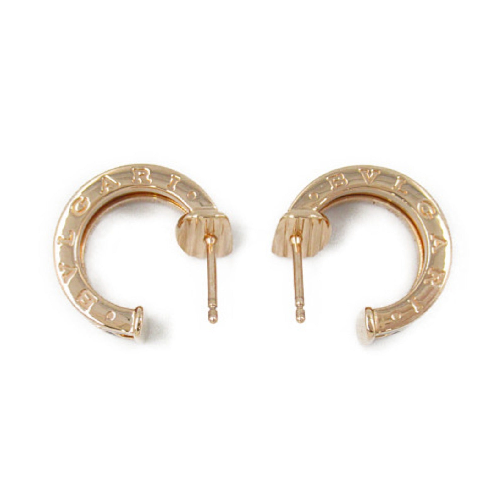 Bvlgari B-zero1 Earrings K18PG Pink Gold Ceramic