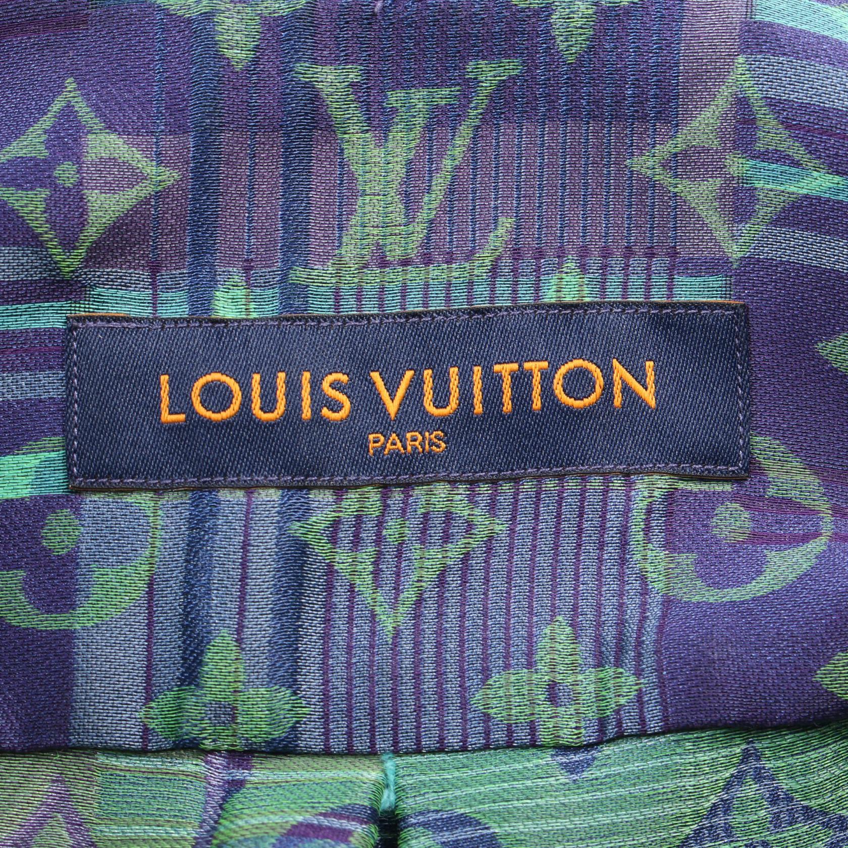 Louis Vuitton Monogram Neon Check Shirt