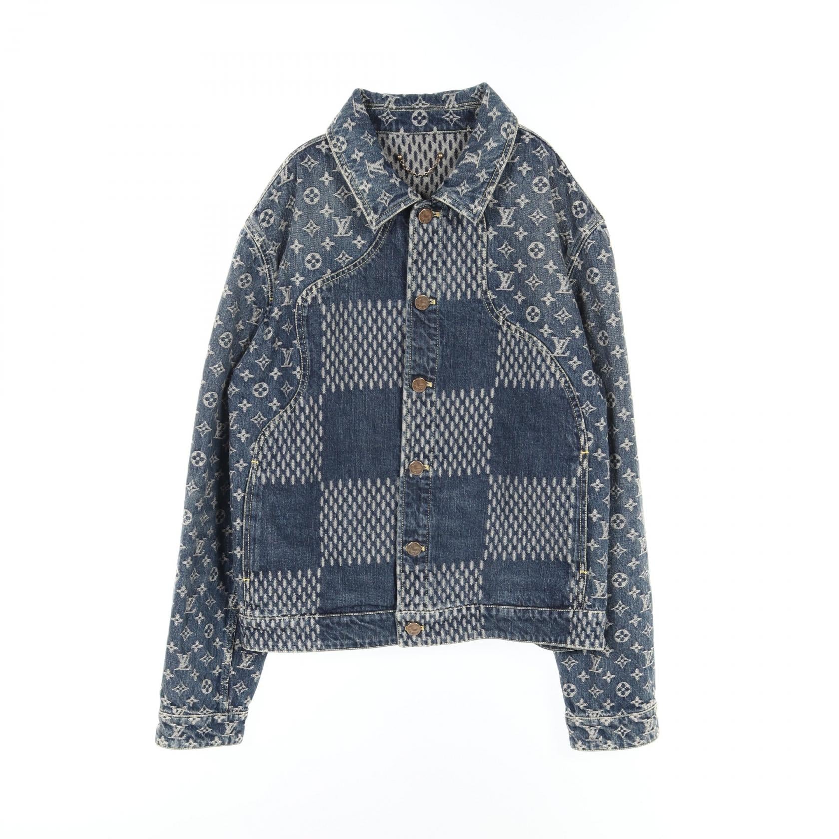 Louis Vuitton Giant Damier Waves Monogram Denim Jacket