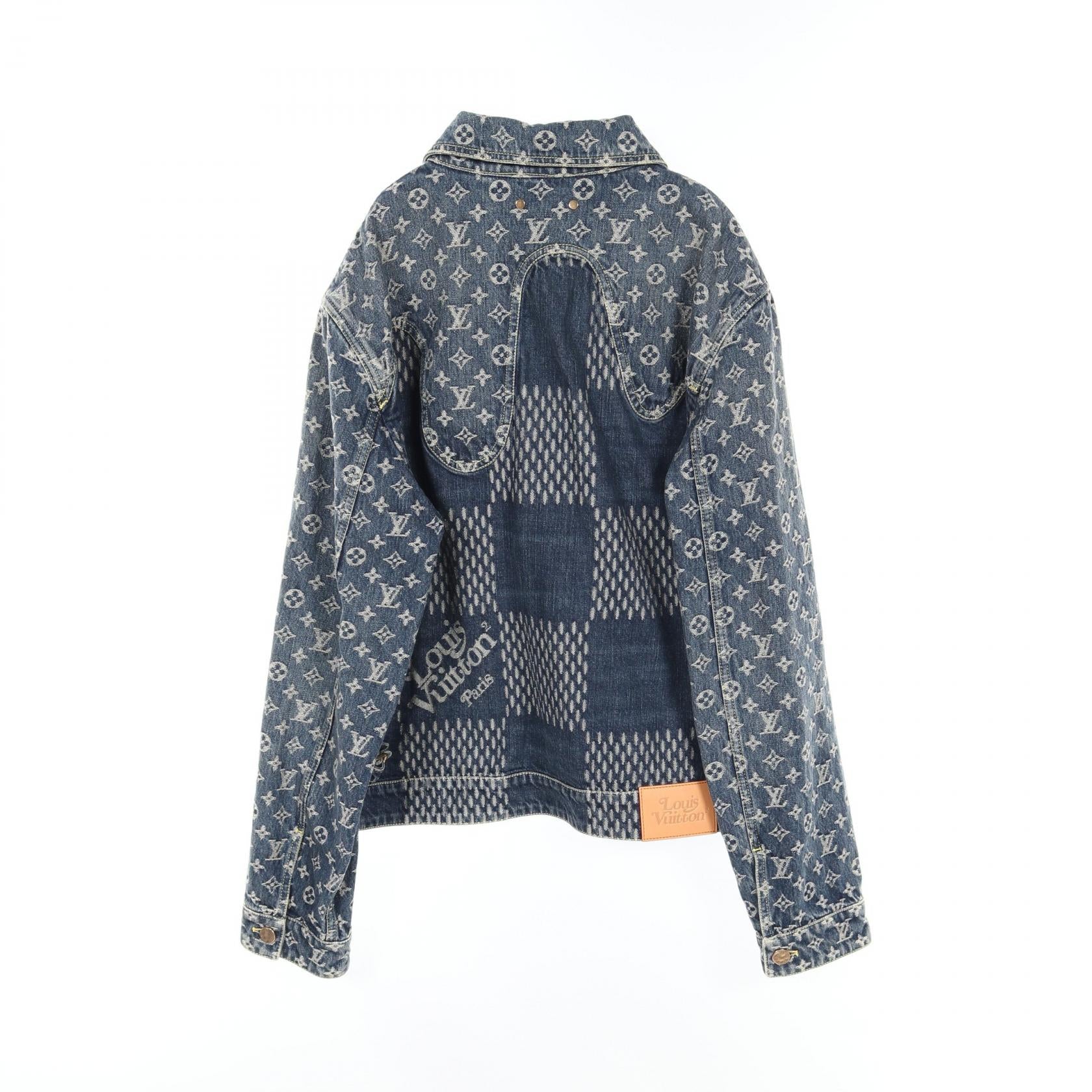 Louis Vuitton Giant Damier Waves Monogram Denim Jacket