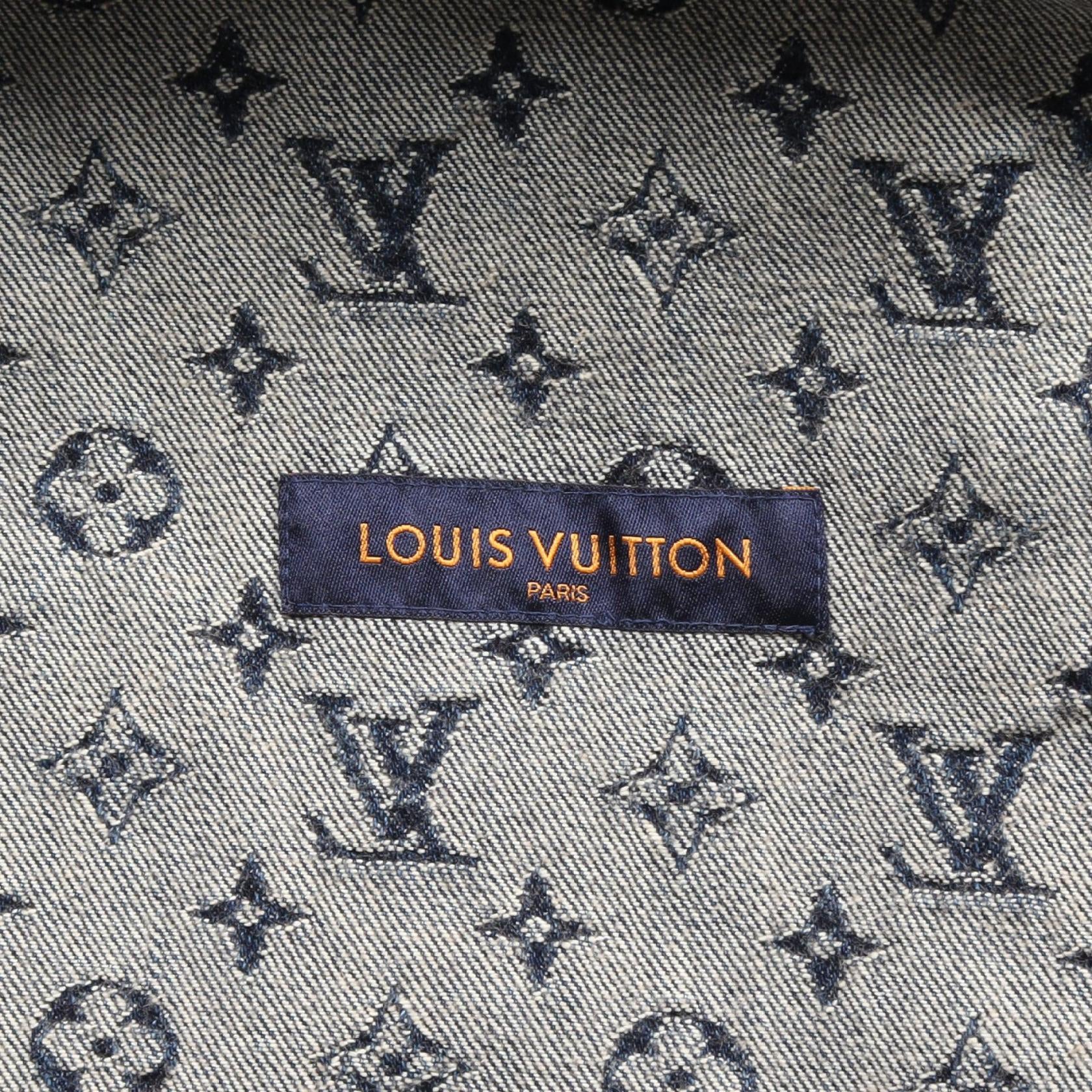 Louis Vuitton Giant Damier Waves Monogram Denim Jacket