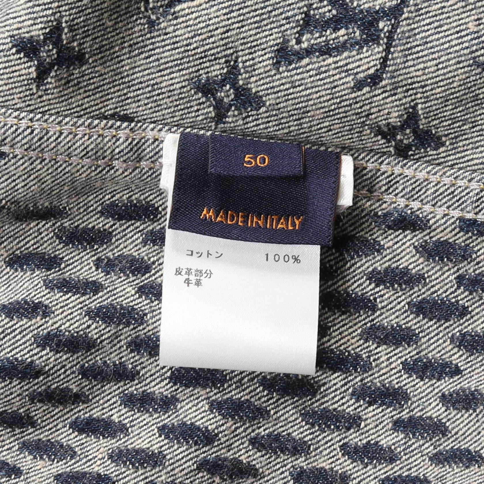 Louis Vuitton Giant Damier Waves Monogram Denim Jacket