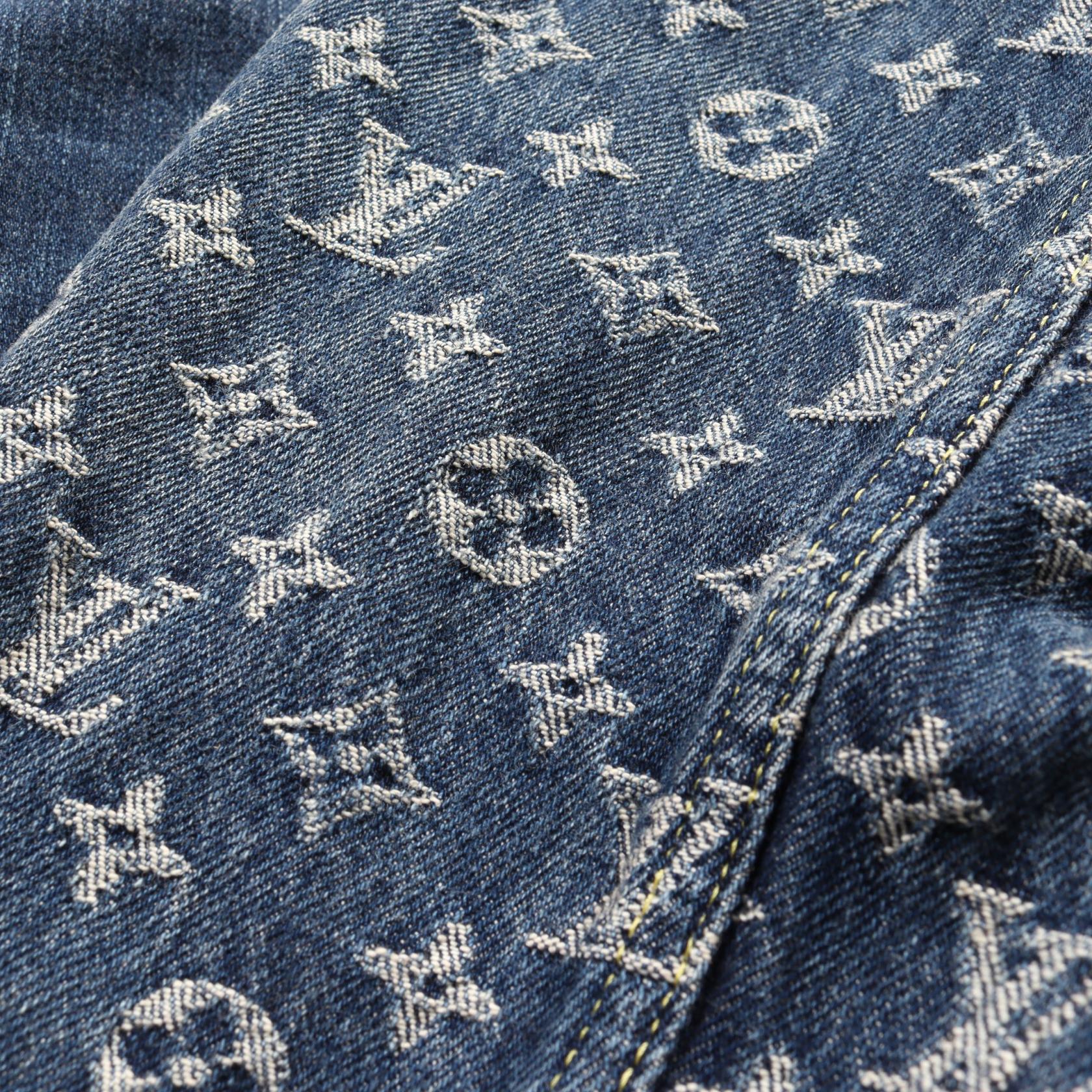 Louis Vuitton Giant Damier Waves Monogram Denim Jacket