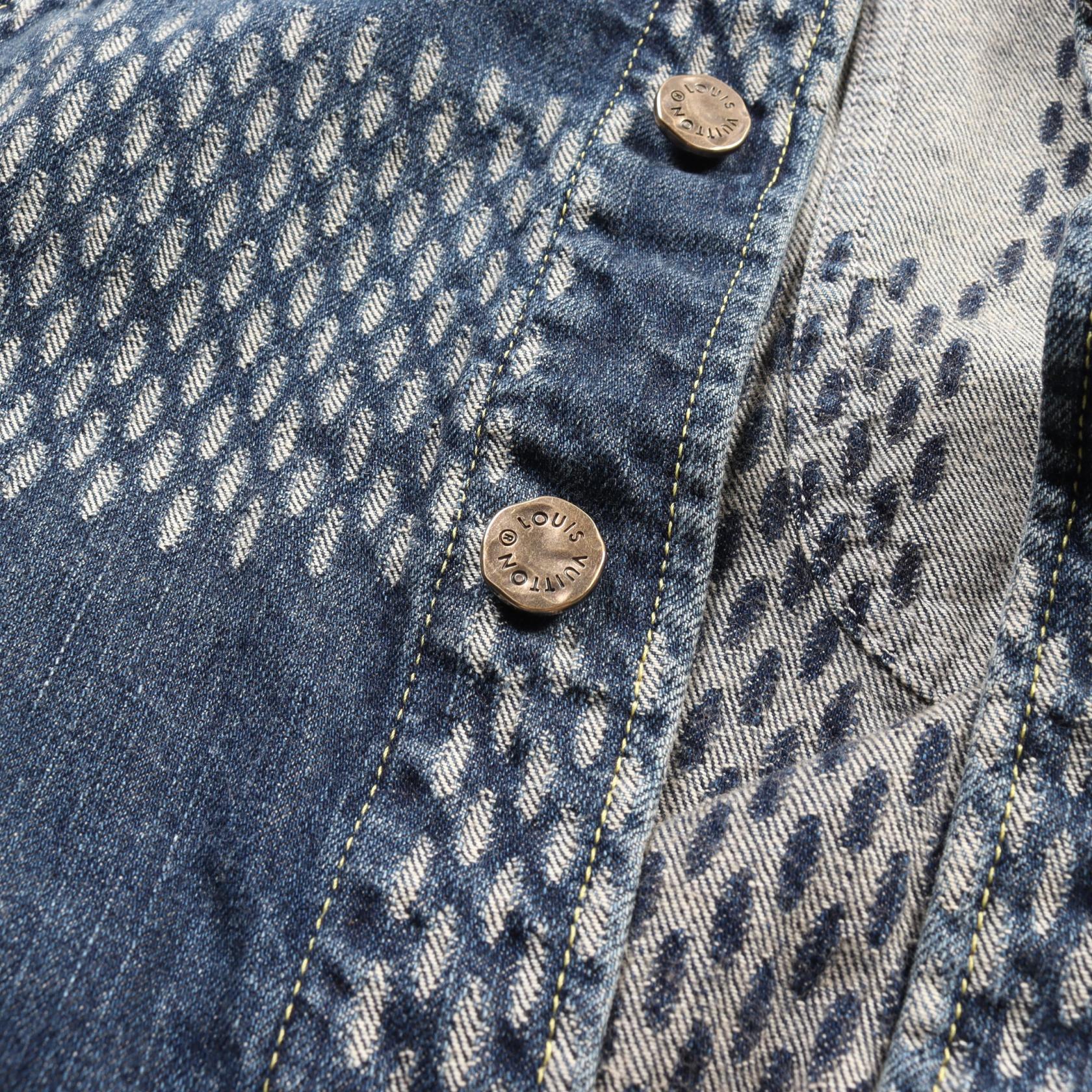 Louis Vuitton Giant Damier Waves Monogram Denim Jacket