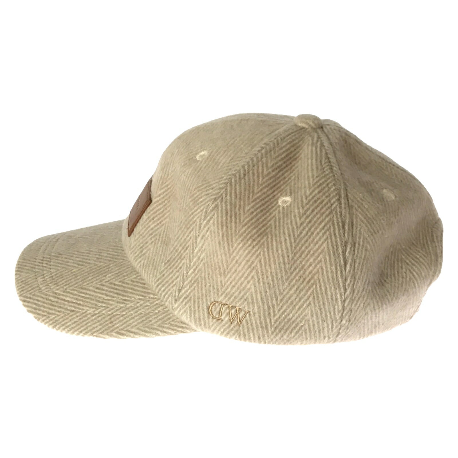 Daniel Wellington Tweed Baseball Cap Polyester Beige